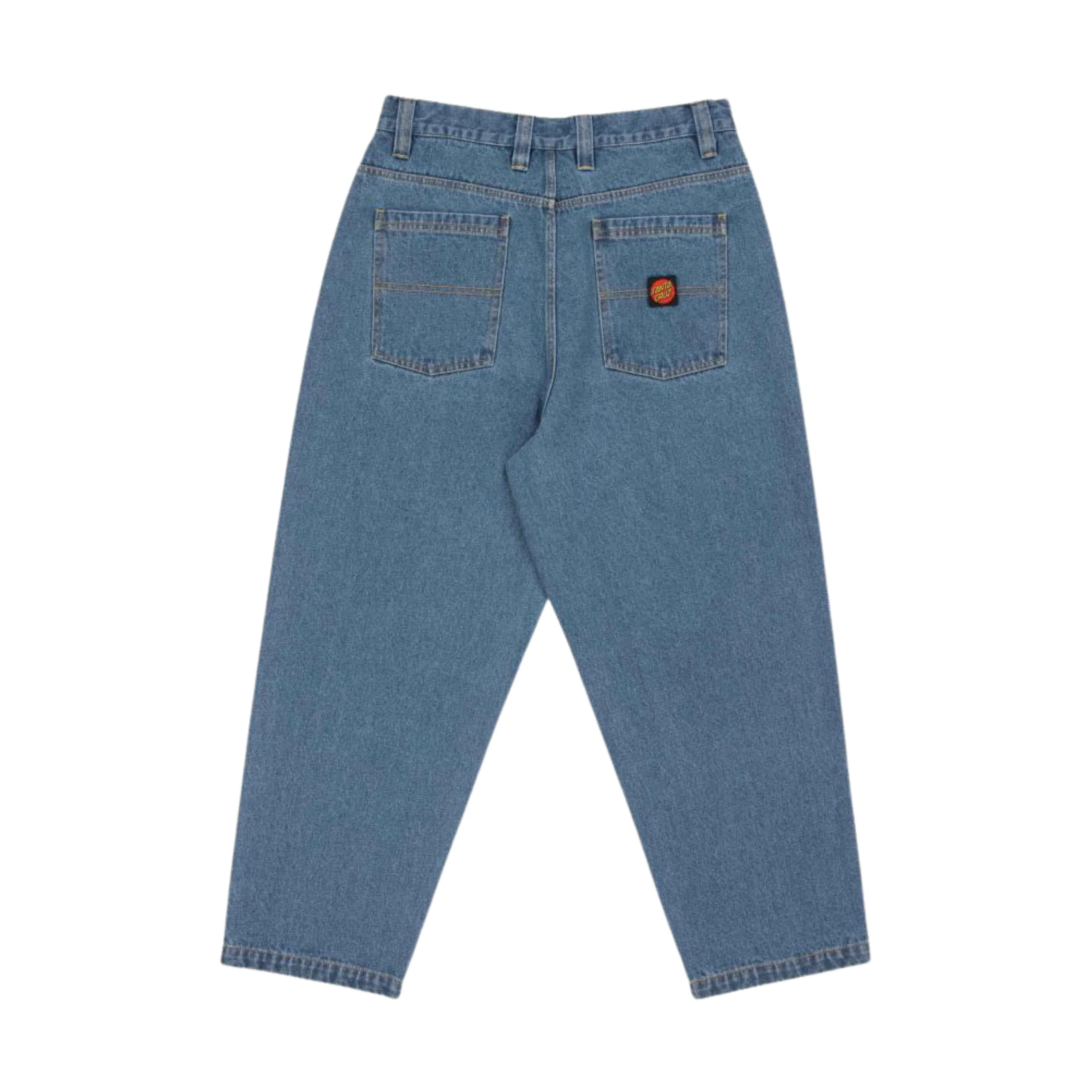 Santa Cruz Big Pants Baggy Denim Jeans - Mid Blue - Image 2
