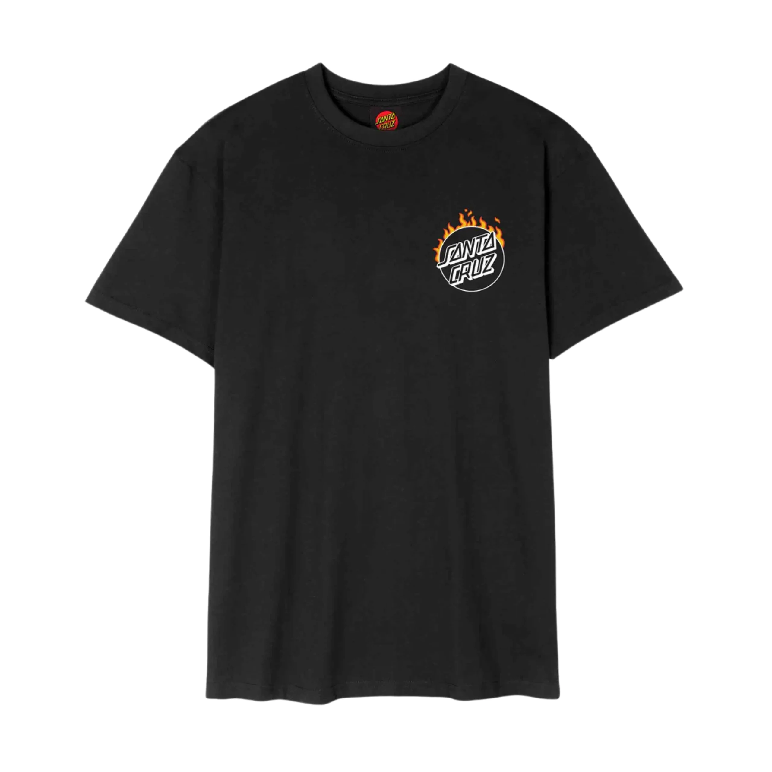 Santa Cruz Burnt Opus OVRSZD T-Shirt - Black