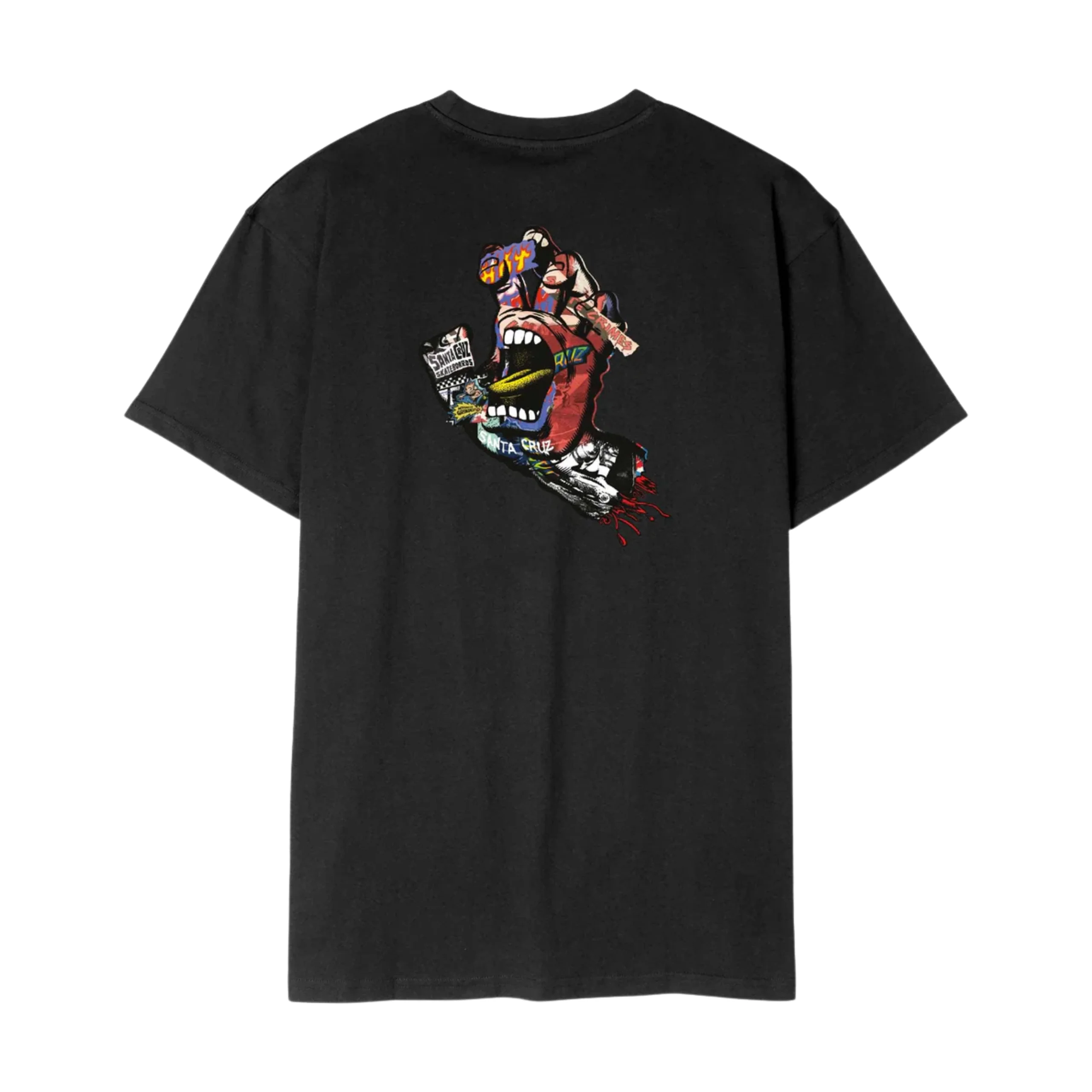 Santa Cruz Collage Hand T-Shirt - Black - Image 2