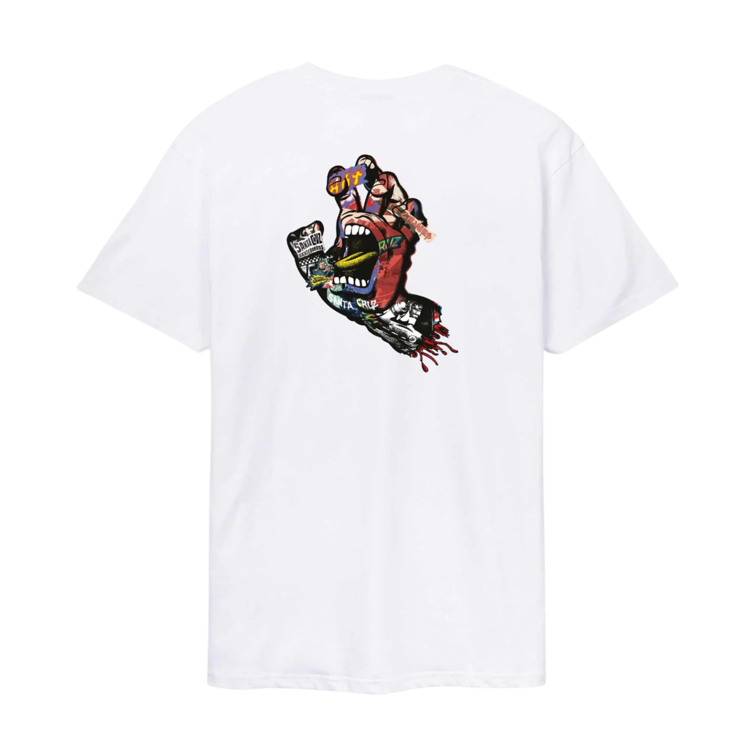 Santa Cruz Collage Hand T-Shirt - White - Image 2