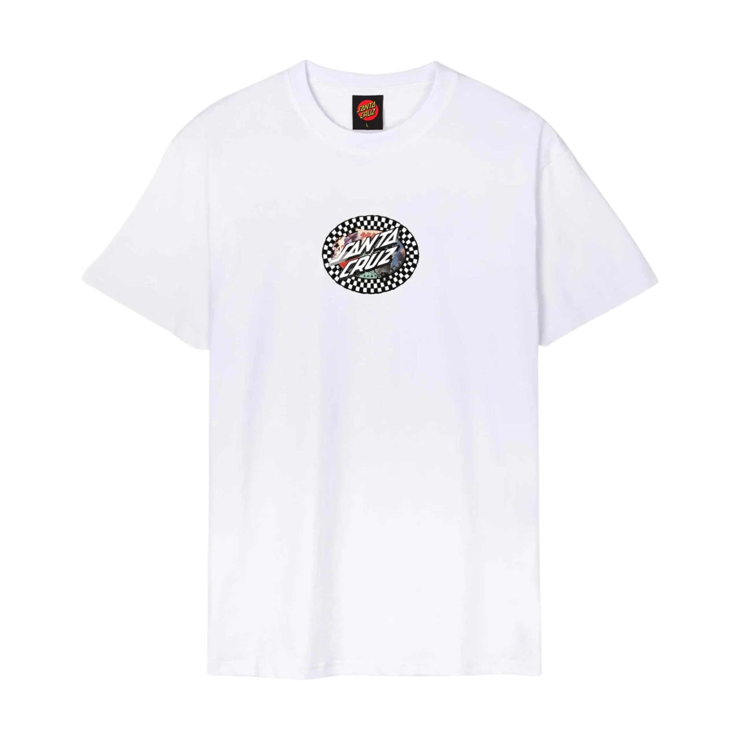 Santa Cruz Collage Oval Dot T-Shirt - White