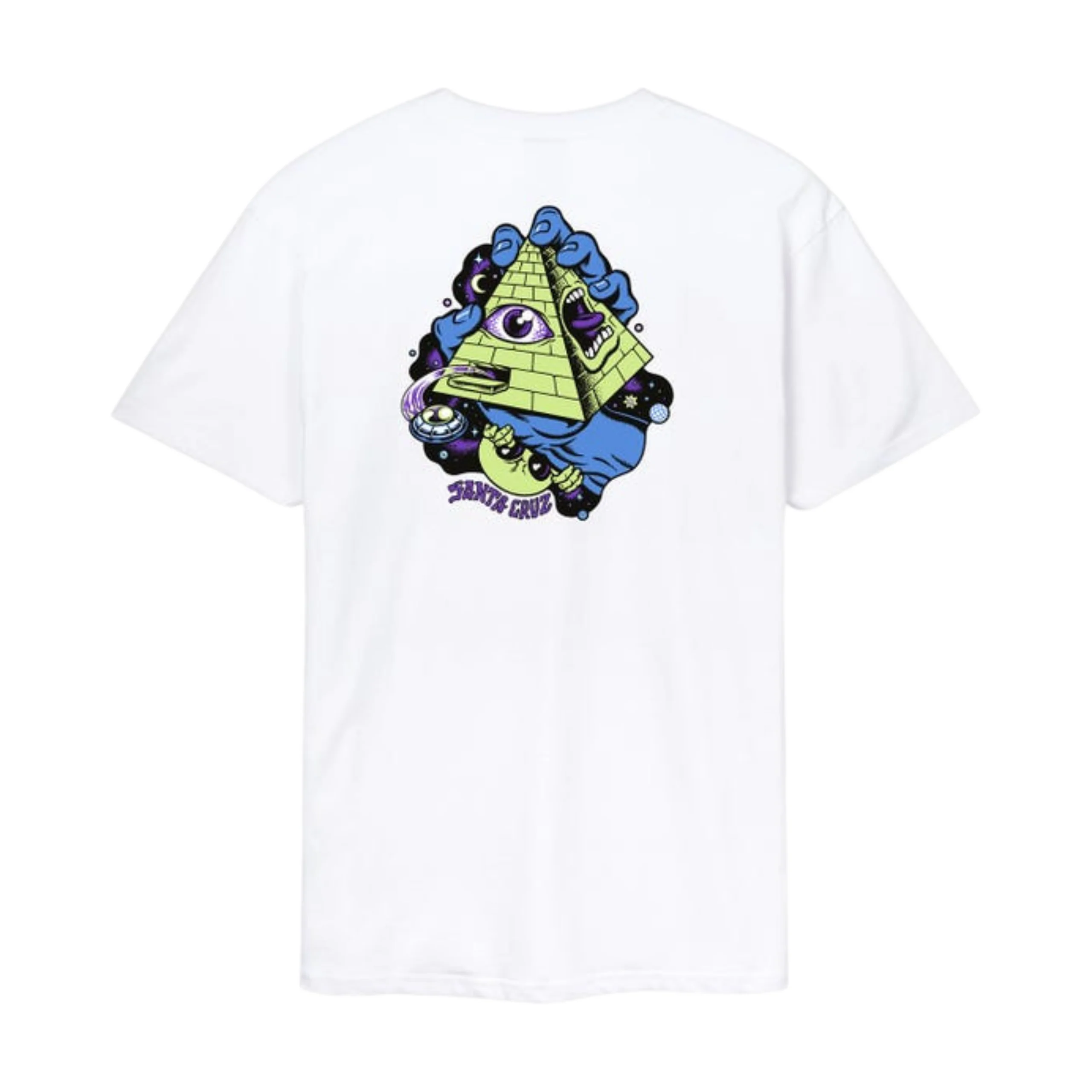 Santa Cruz Knibbs Invasion Hand Strip T-Shirt - White - Image 2
