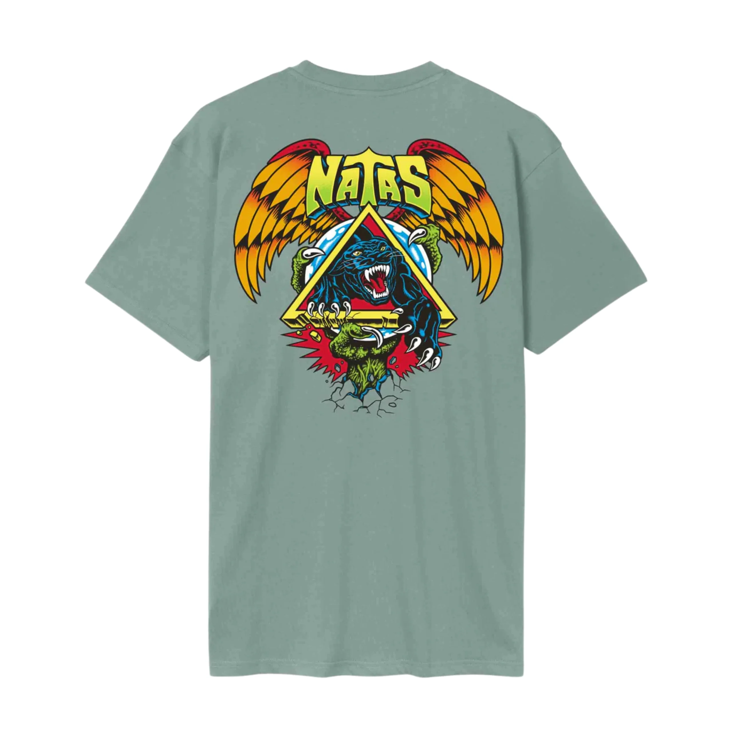 Santa Cruz Natas SC Panther T-Shirt - Moon Rock - Image 2