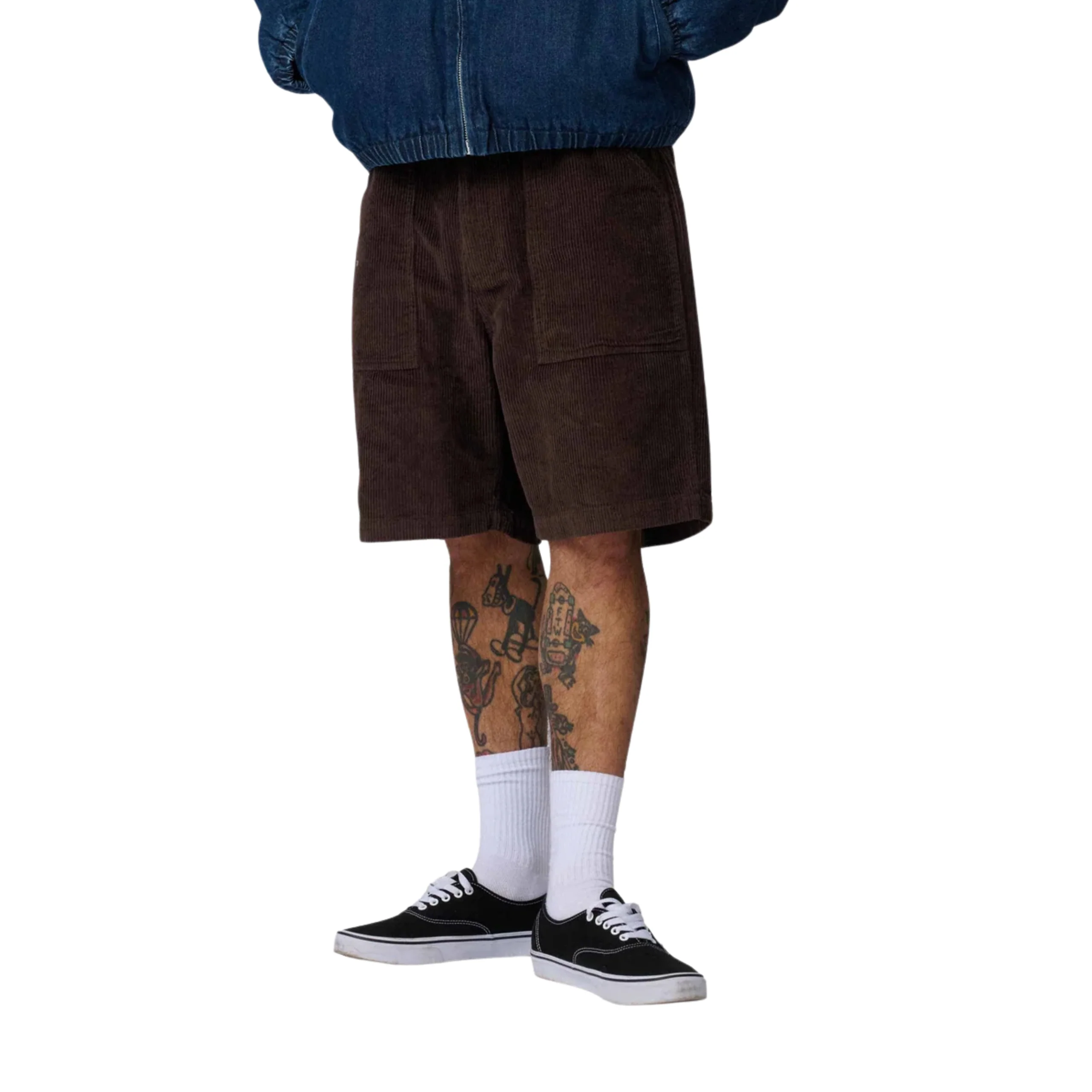 Santa Cruz Opus Dot Workwear Shorts - Coffee - Image 3