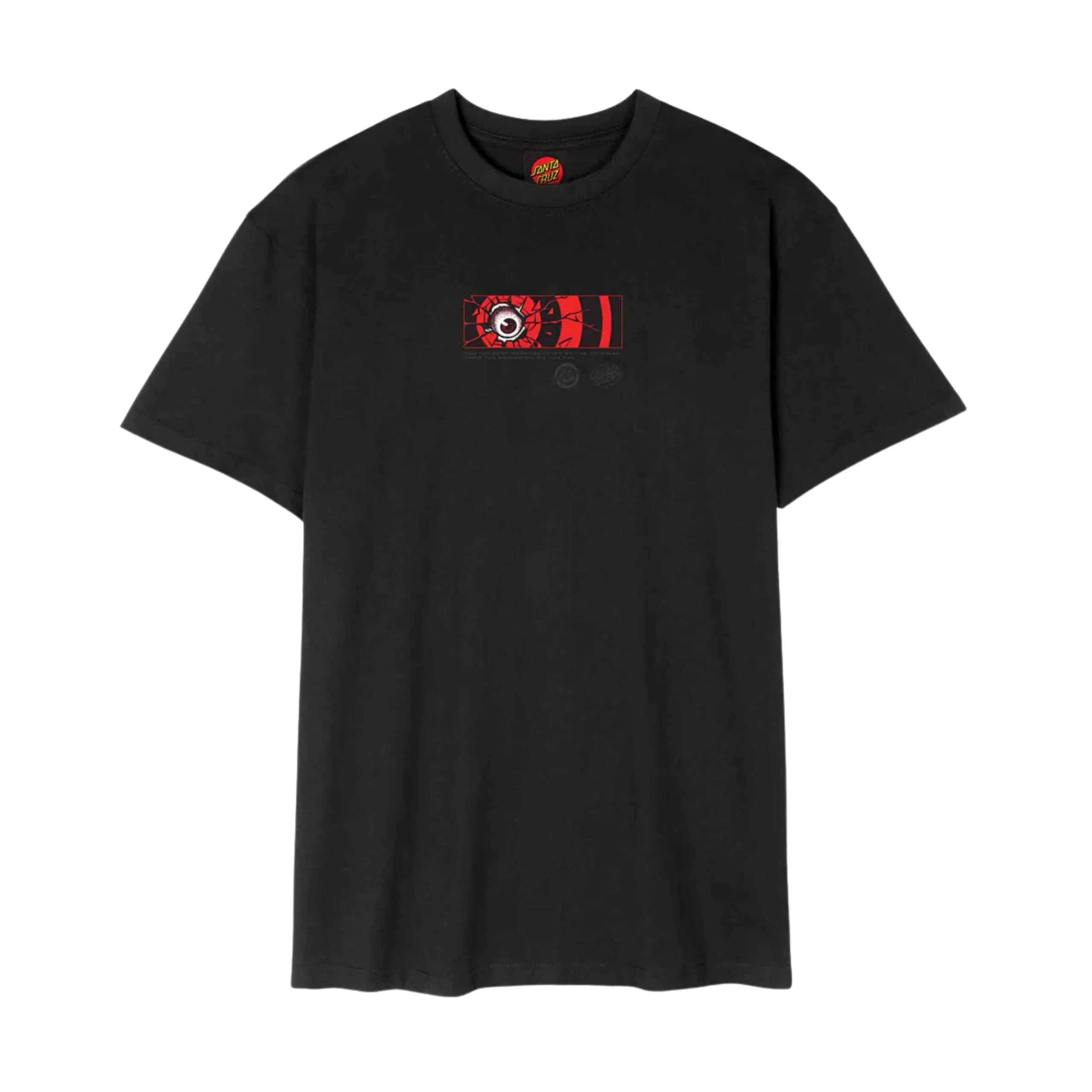 Santa Cruz Roskopp Dissect Strip T-Shirt - Black