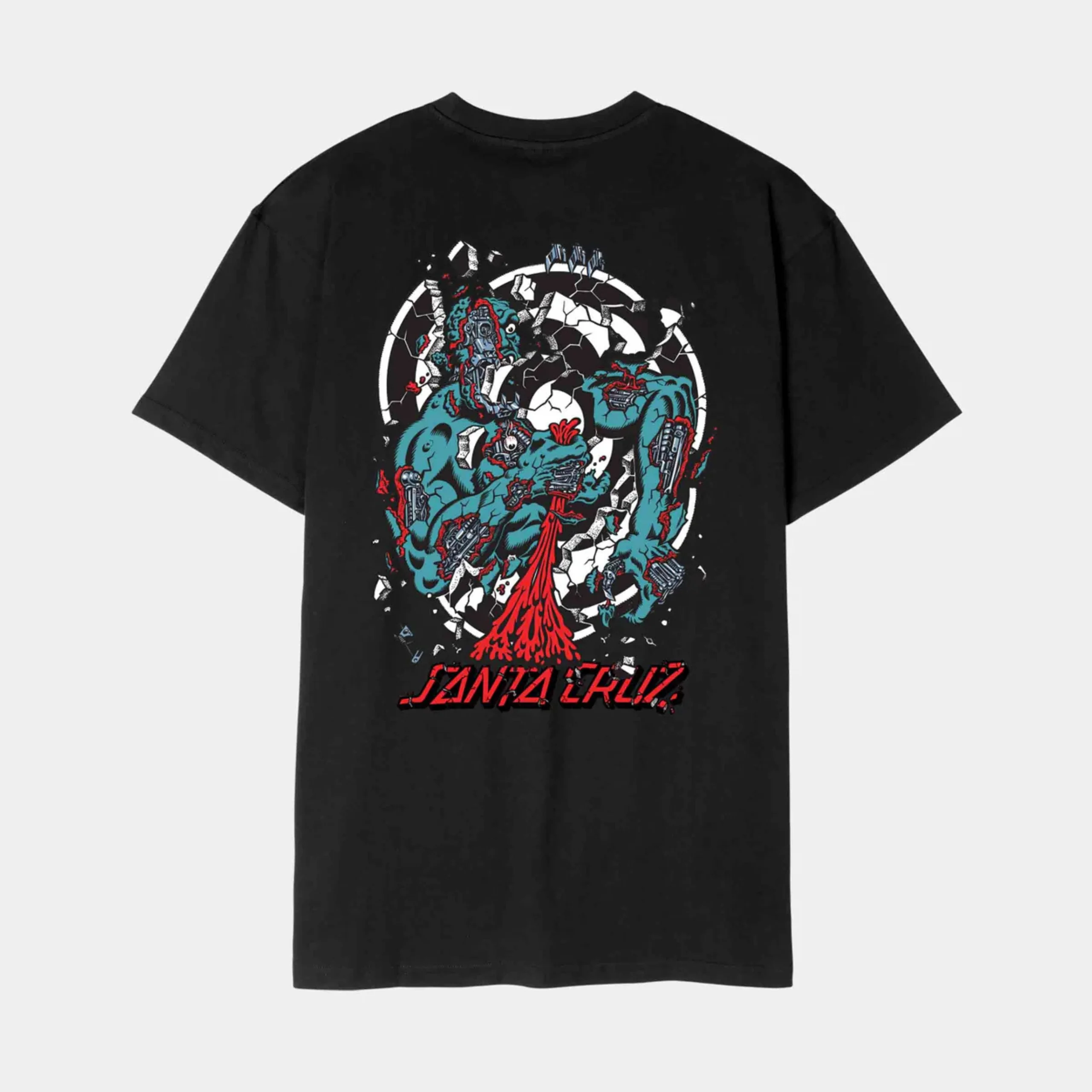 Santa Cruz Roskopp Dissect Strip T-Shirt - Black - Image 2