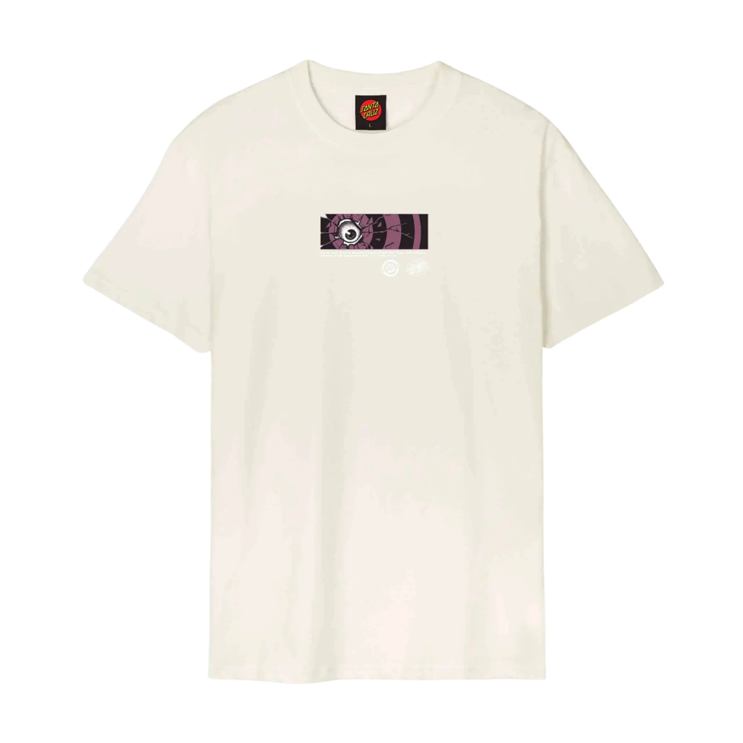 Santa Cruz Roskopp Dissect Strip T-Shirt - Unbleached