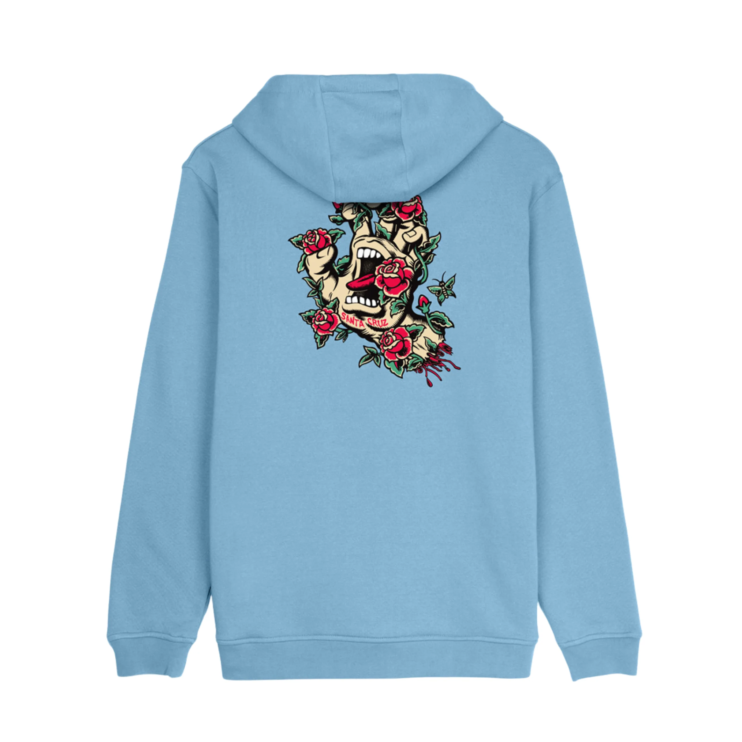Santa Cruz Screaming Rose Flash Hoodie - Pacific Blue - Image 2