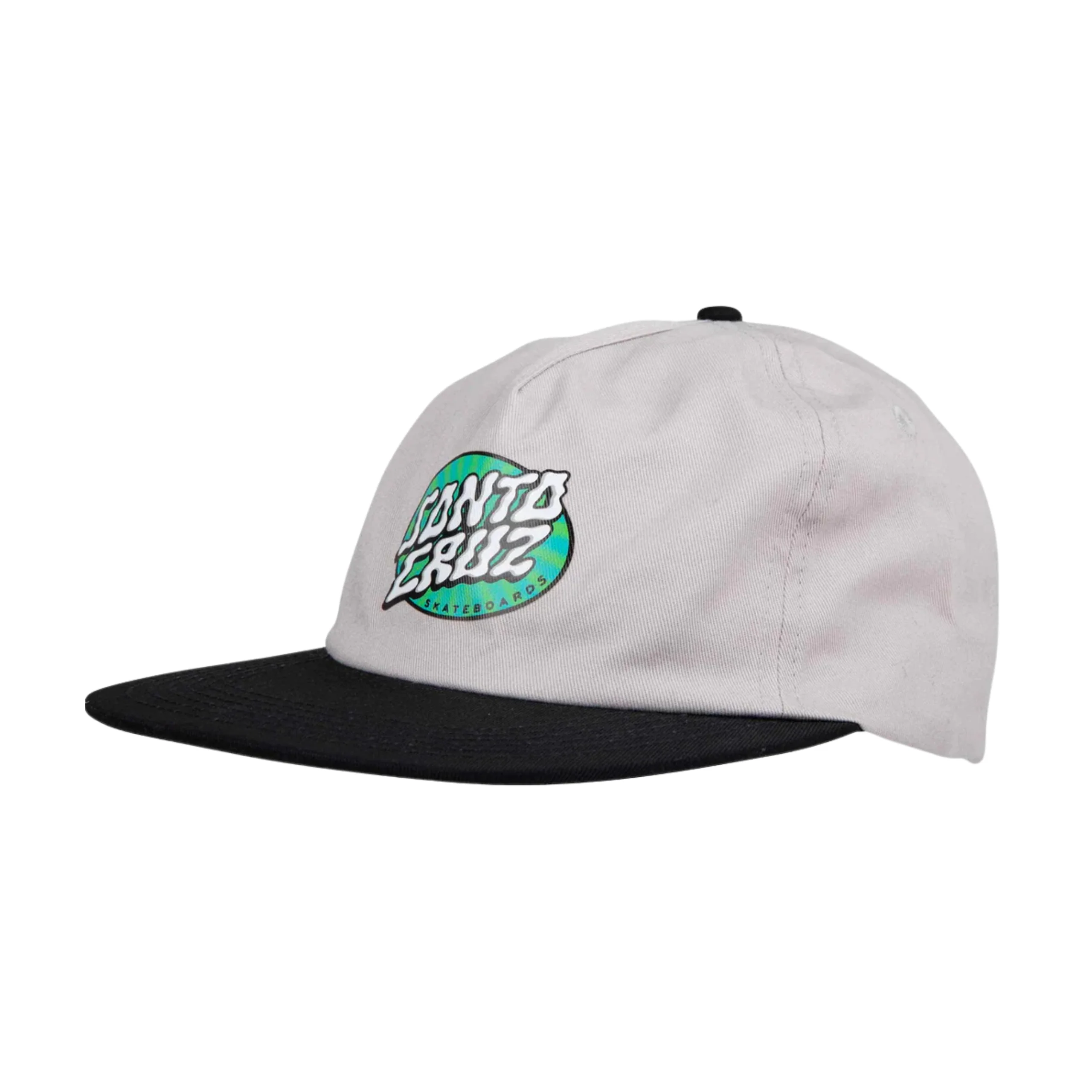 Santa Cruz Vertigo Dot Snapback Cap - Grey / Black