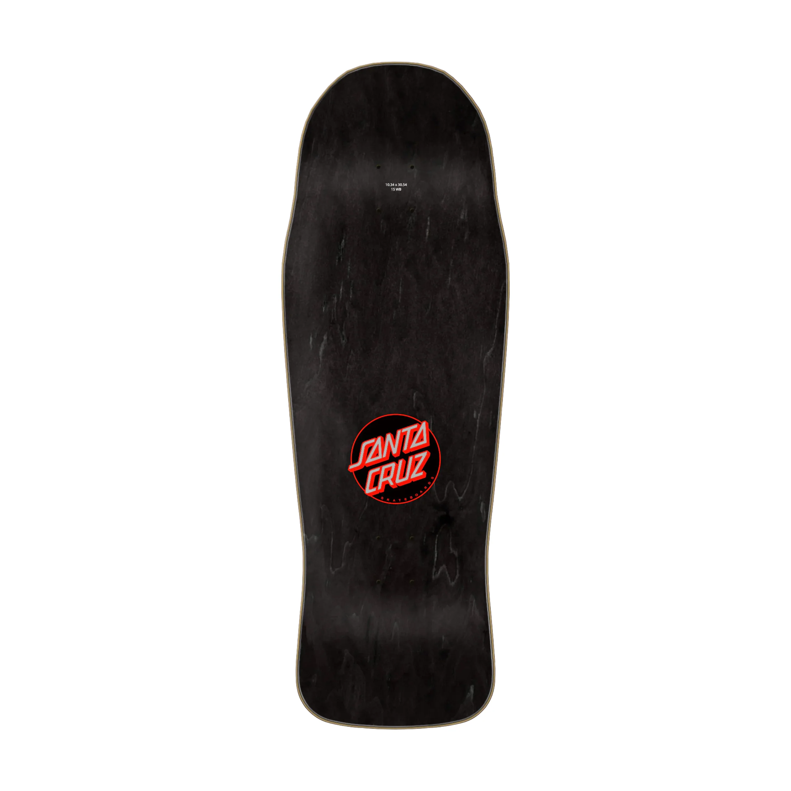 Santa Cruz Winkowski Ghost Shaped Deck 10.34" - Black - Image 2