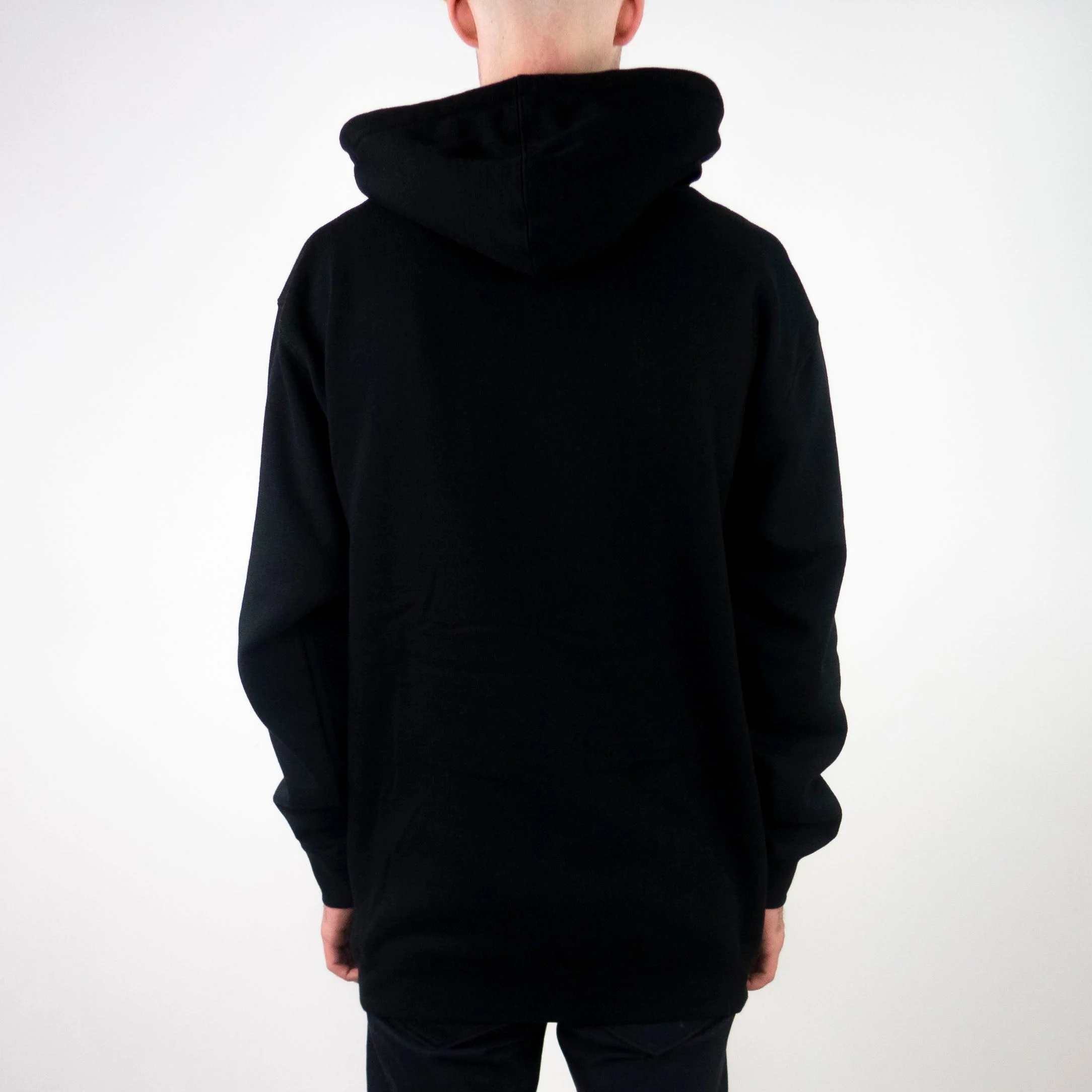 Skateboard Cafe Checkerboard Embroidered Hoodie - Black - Image 2