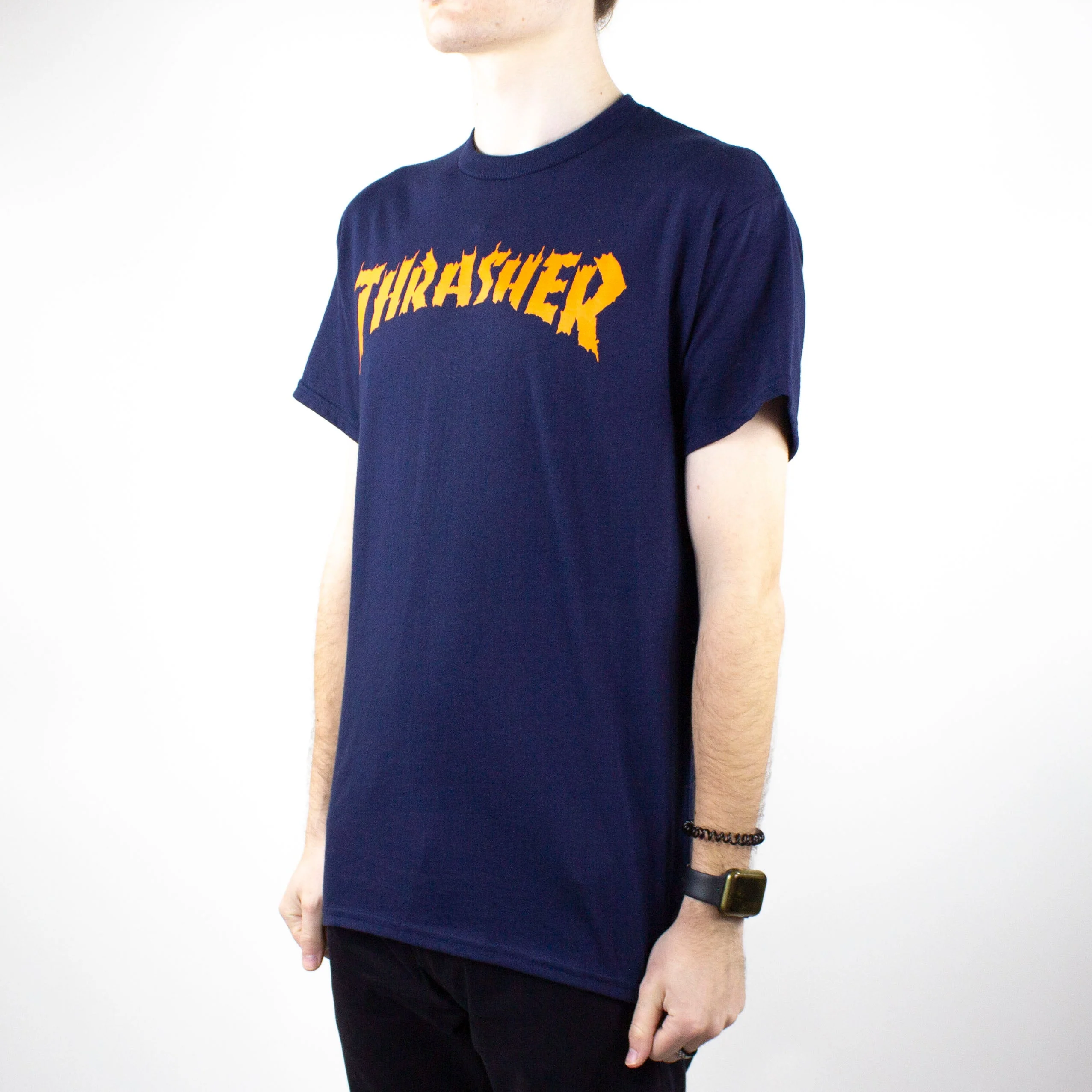 Thrasher Burn It Down T-Shirt - Navy - Image 3