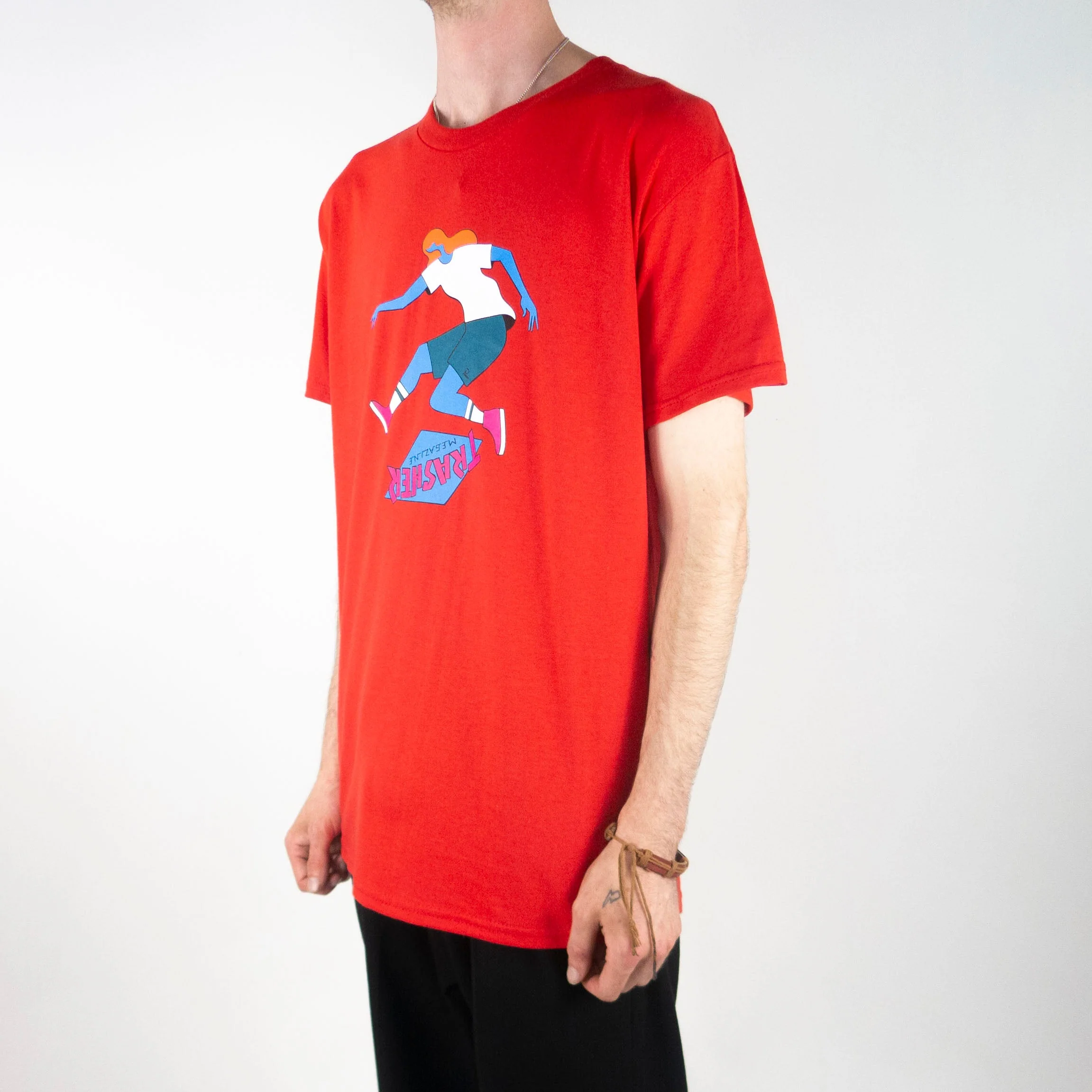 Thrasher x Parra Trasher Tre T-Shirt - Red - Image 3