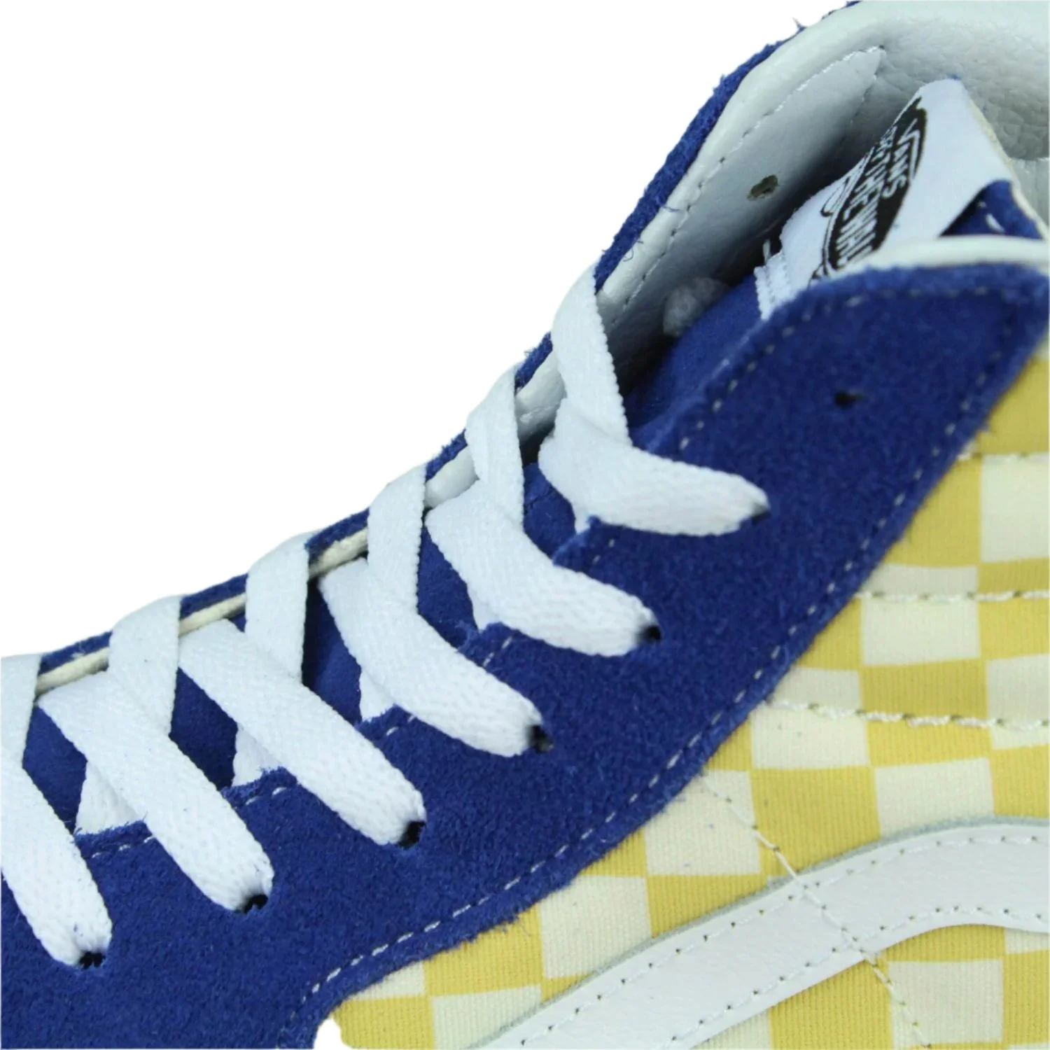 Vans BMX Checkerboard Sk8 Hi - Yellow / Blue - Image 8