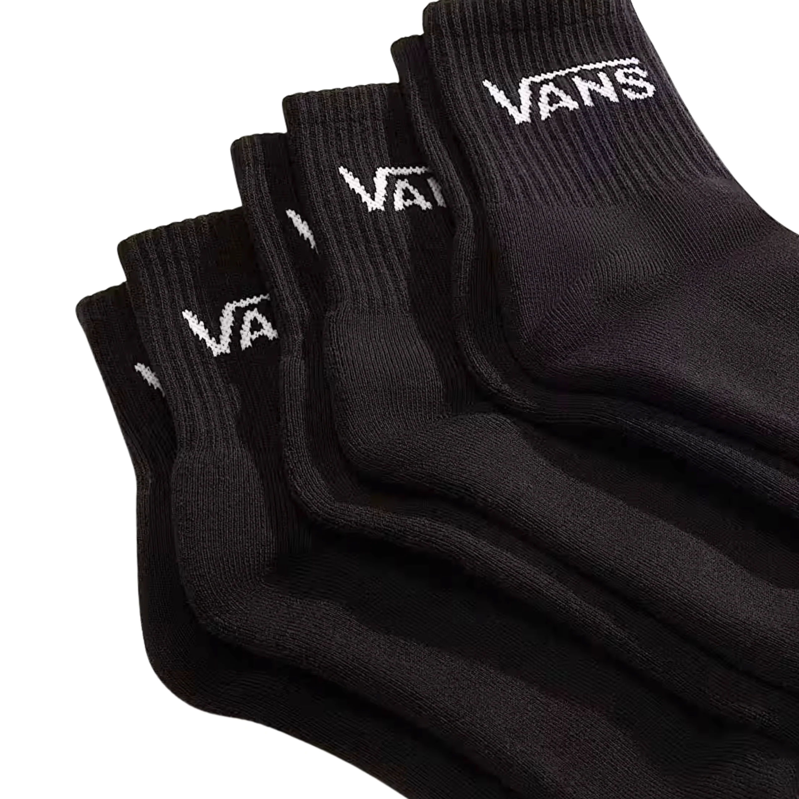 Vans Classic Half Crew 3 Pack Socks - (Half) Black - Image 2