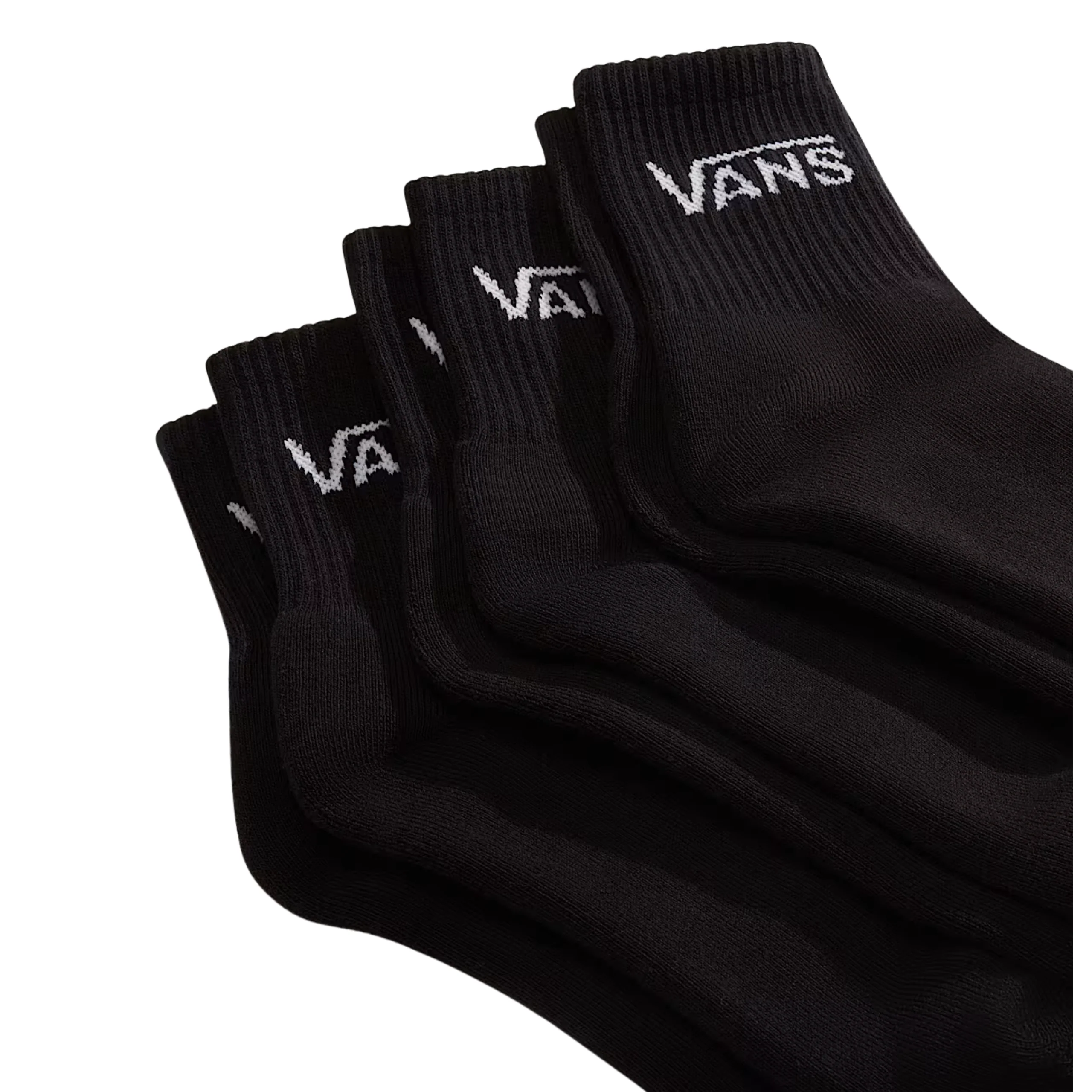 Vans Classic Half Crew 6 Pack Socks - (Half) Black - Image 2