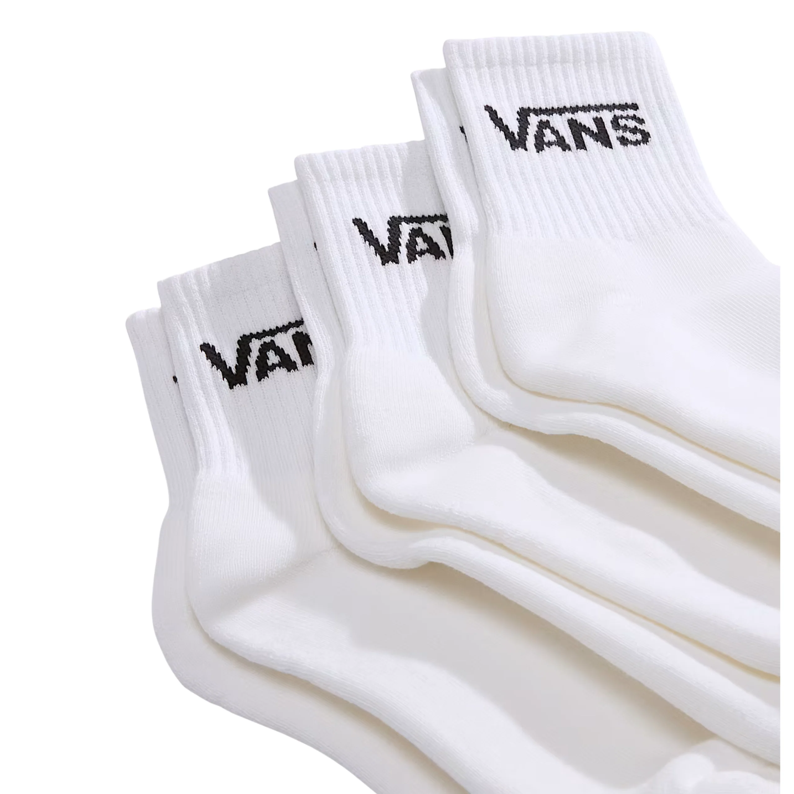 Vans Classic Half Crew 6 Pack Socks - (Half) White - Image 2