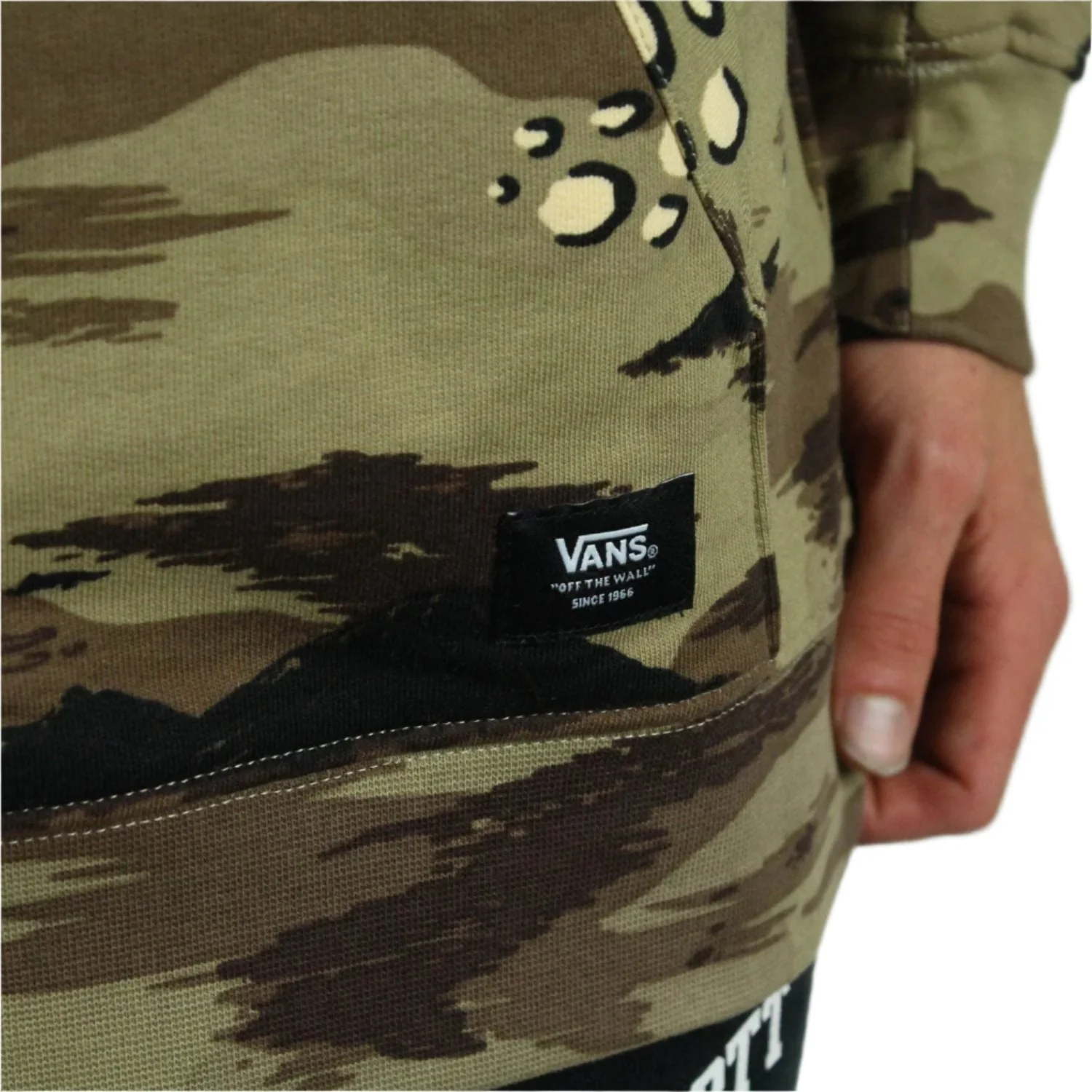 Vans Hunter Pullover Fleece Hooded Sweatshirt - Storm Camo - Image 3