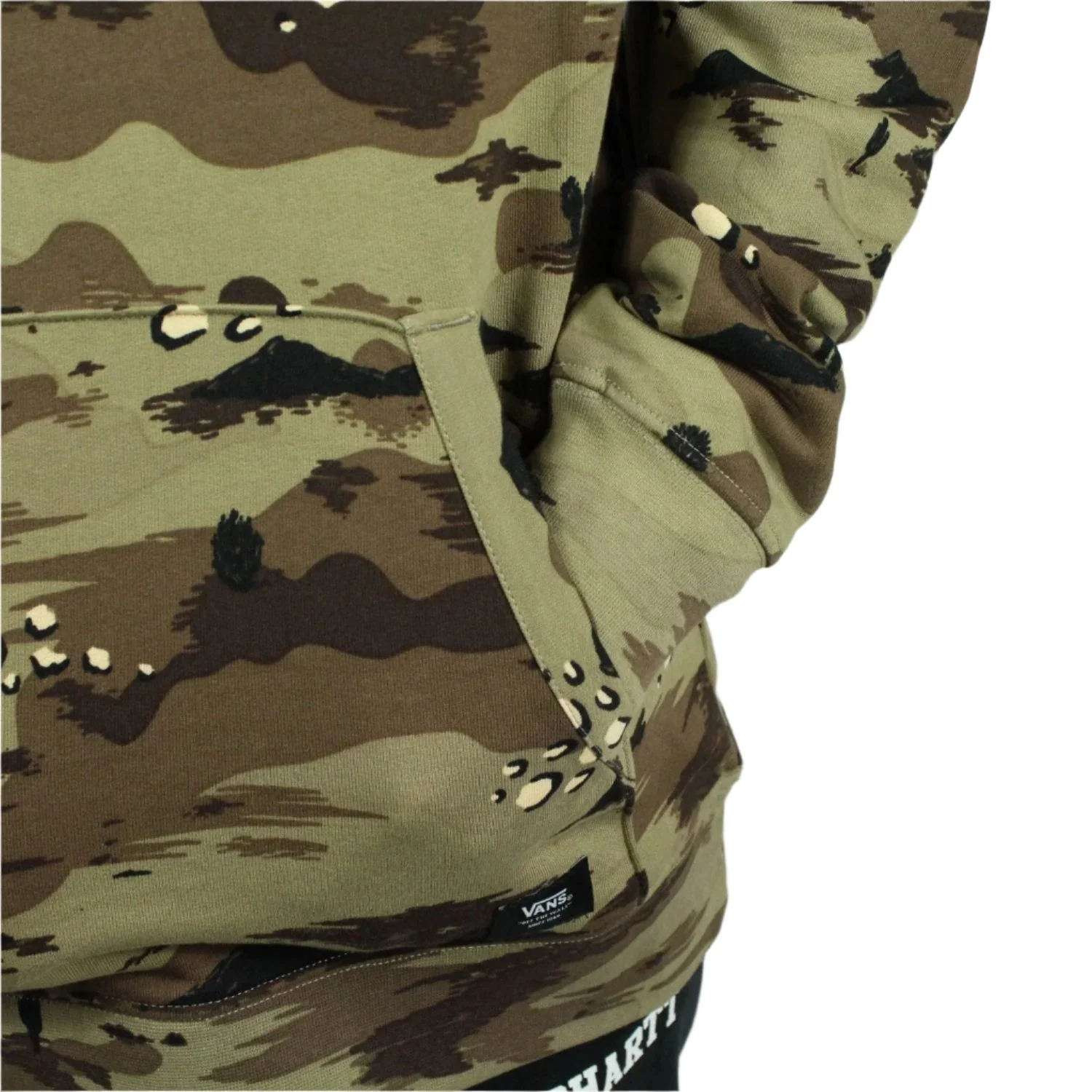 Vans Hunter Pullover Fleece Hooded Sweatshirt - Storm Camo - Image 5