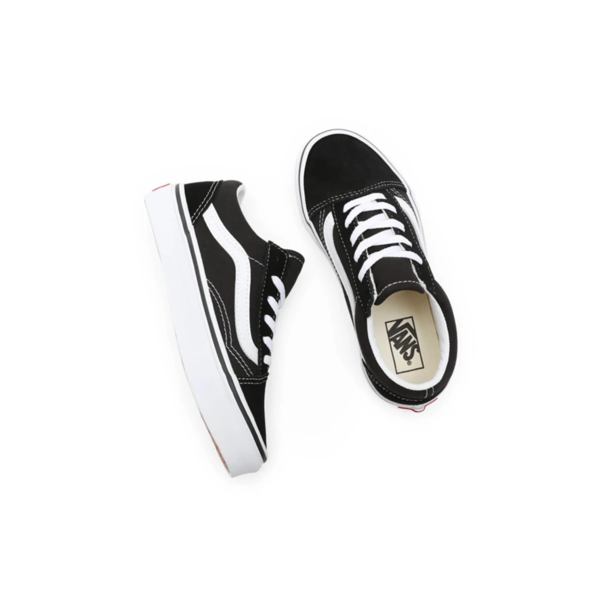 Vans Kids Old Skool Shoes - Black / True White - Image 3