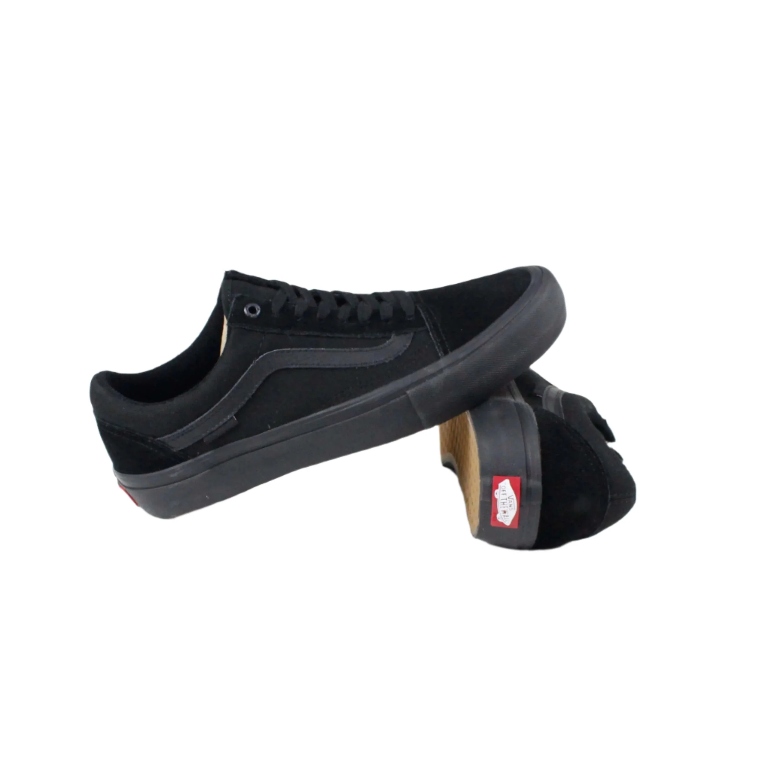 Vans Old Skool Pro Blackout Shoes - Black / Black - Image 3