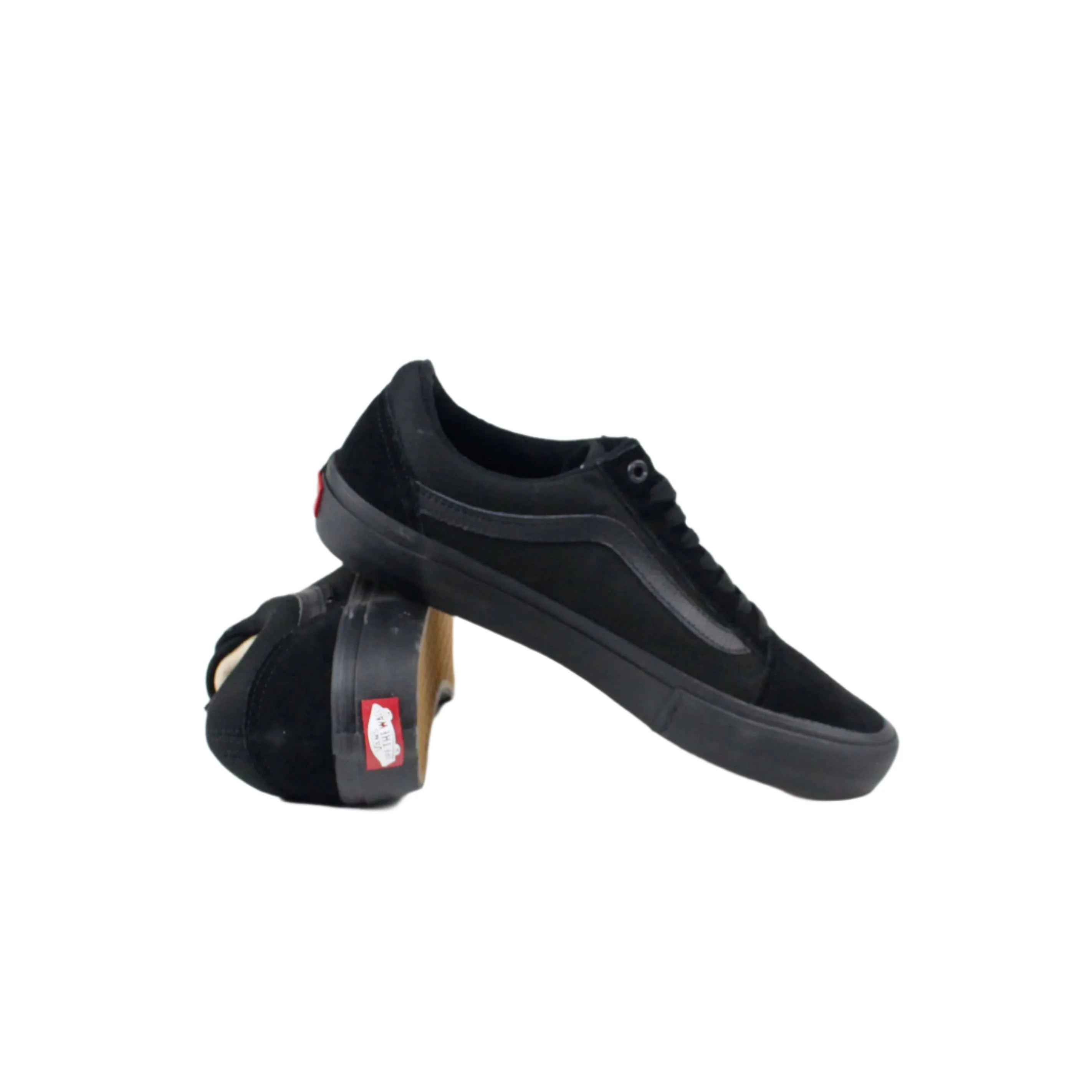 Vans Old Skool Pro Blackout Shoes - Black / Black - Image 4