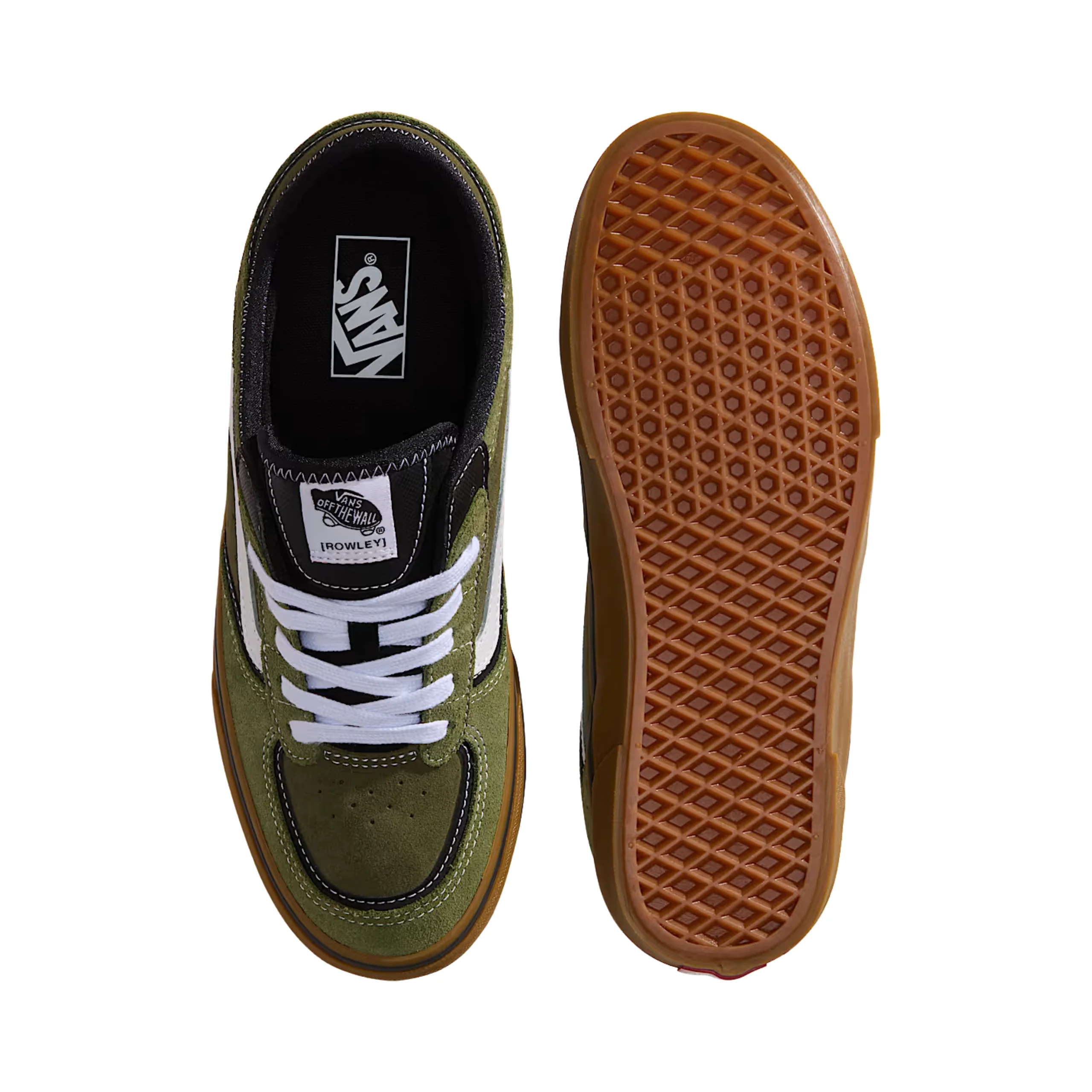 Vans Rowley Classic Shoes - Gum Aged Green - Image 2