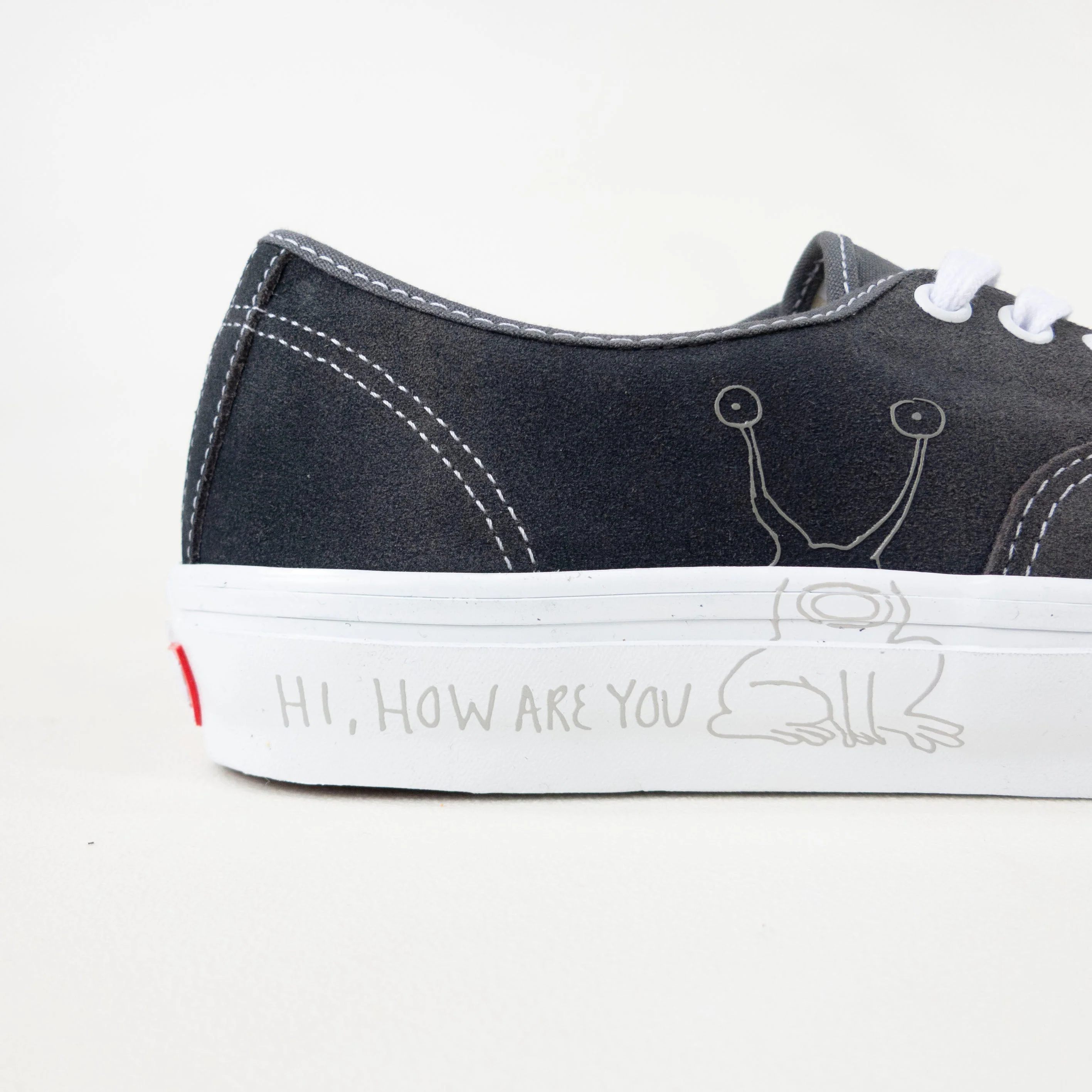 Vans Skate Authentic x Daniel Johnston Shoes - (Daniel Johnston) Raven - Image 5