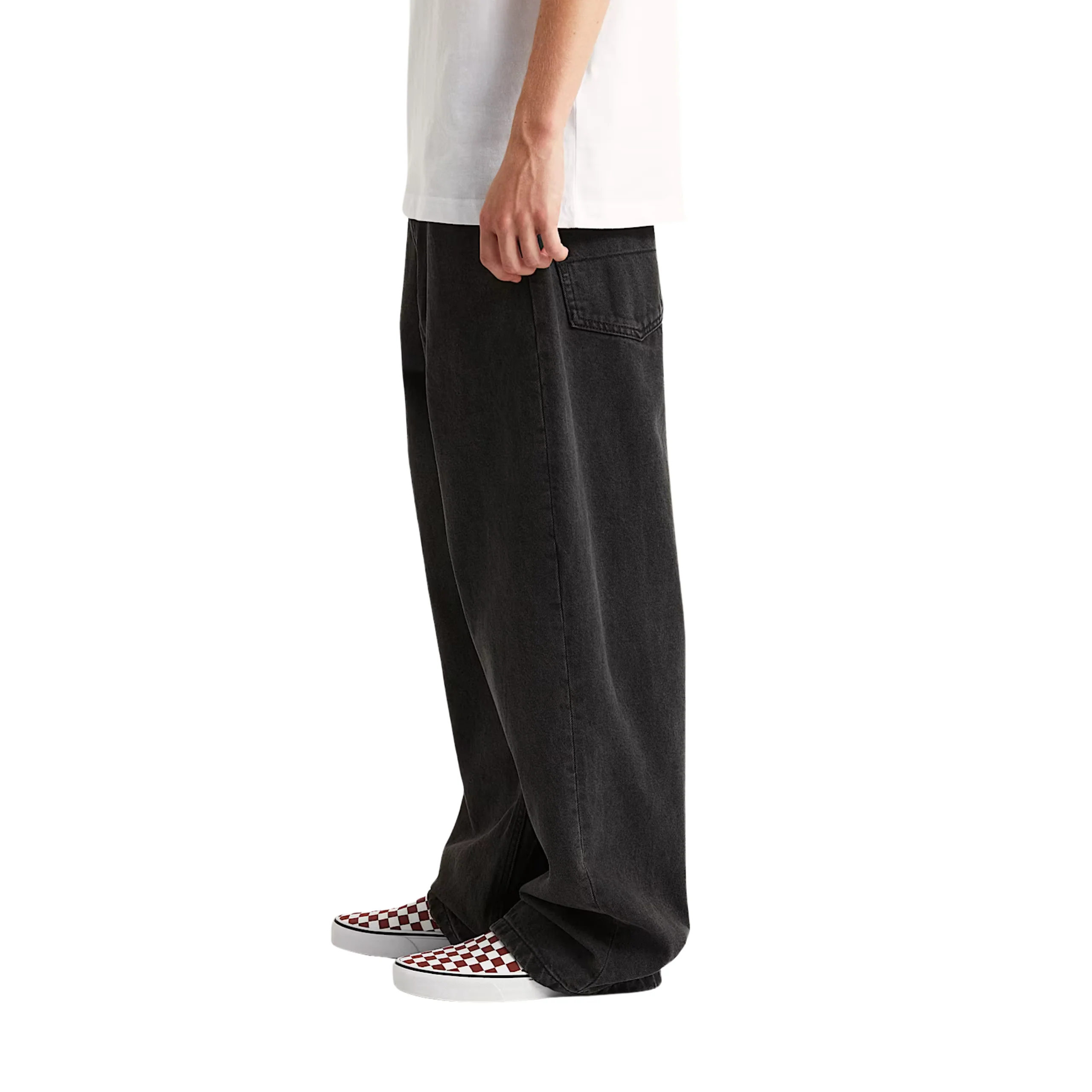 Vans Skate Check-5 Baggy Denim Pant - Black - Image 3