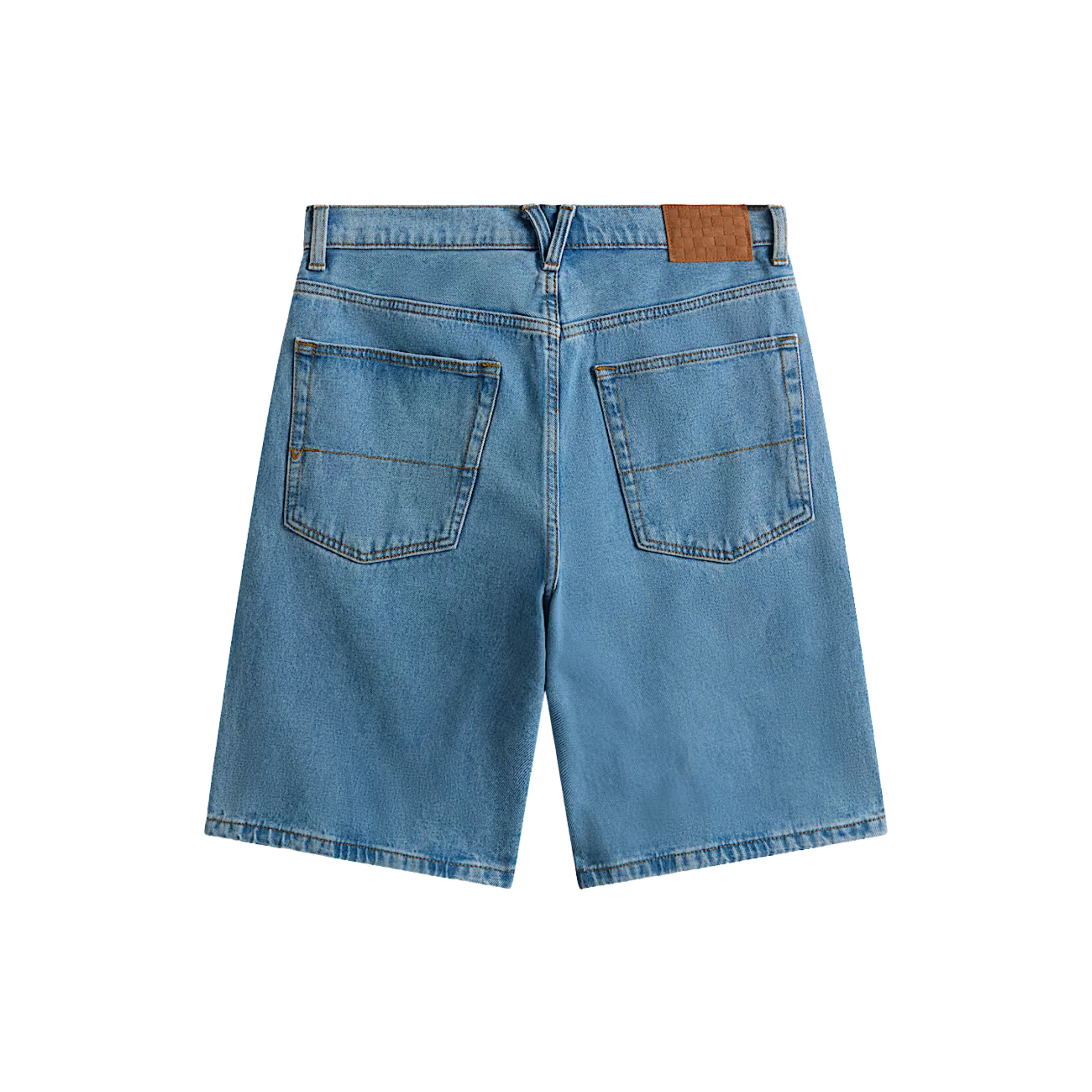 Vans Skate Check-5 Baggy Denim Short - Stonewash Blue - Image 2