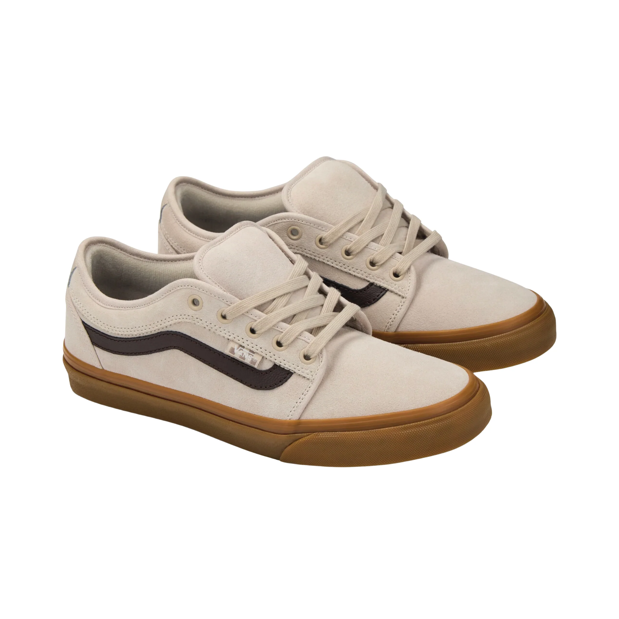 Vans Skate Chukka Low Sidestripe Shoes - Taupe Mist - Image 2