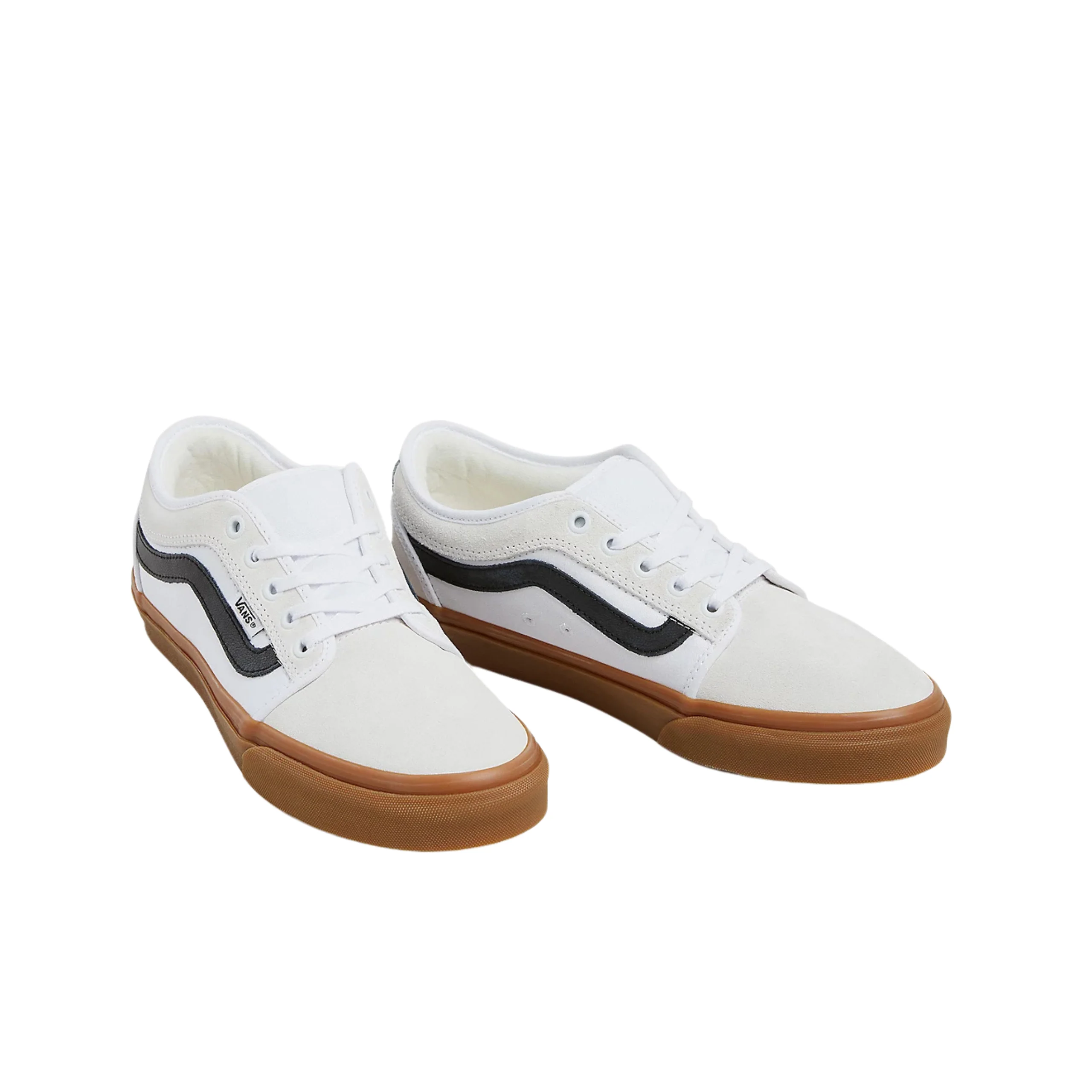 Vans Skate Chukka Low Sidestripe Shoes - White / Black / Gum - Image 2