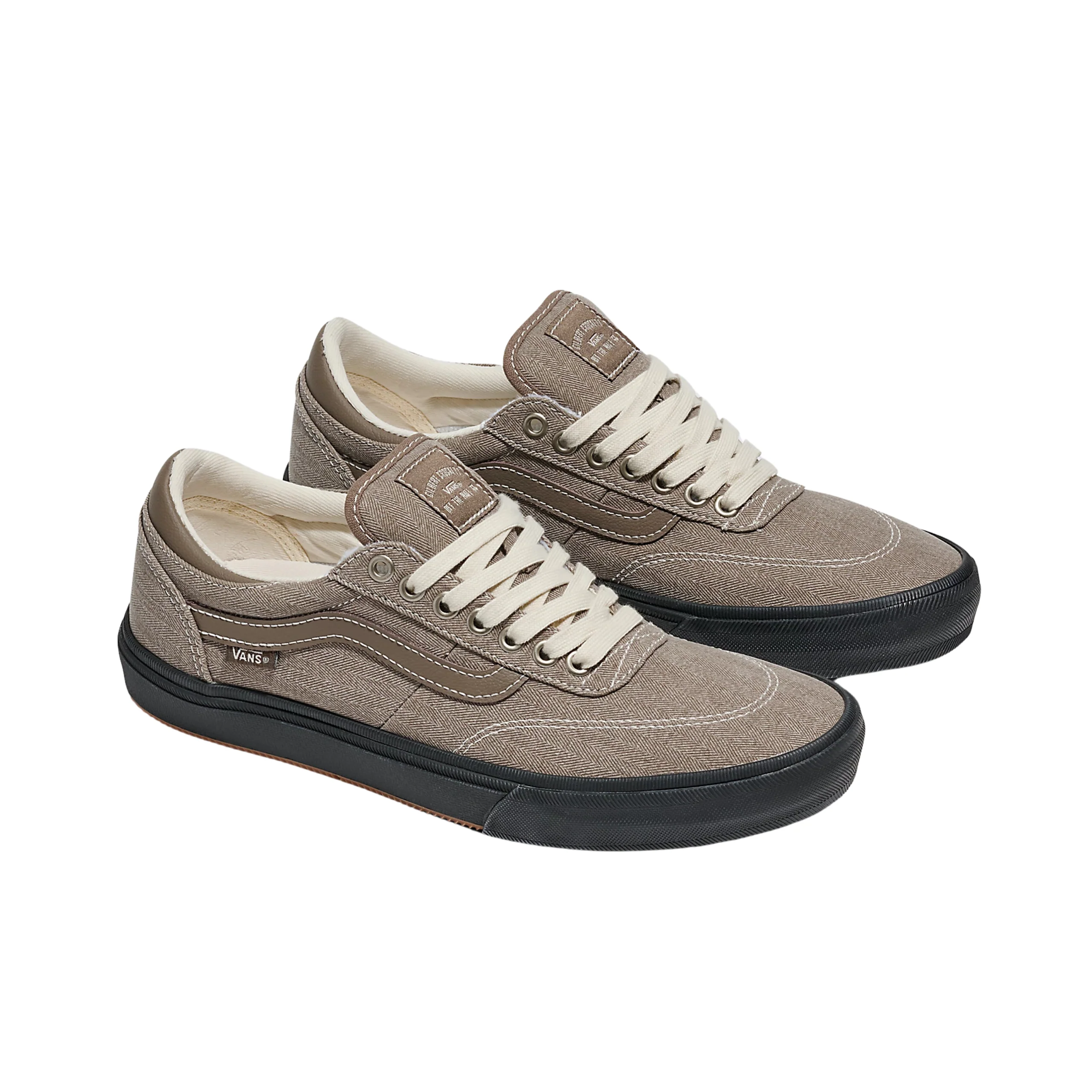 Vans Skate Gilbert Crockett Shoes - Herringbone Black / Walnut - Image 2