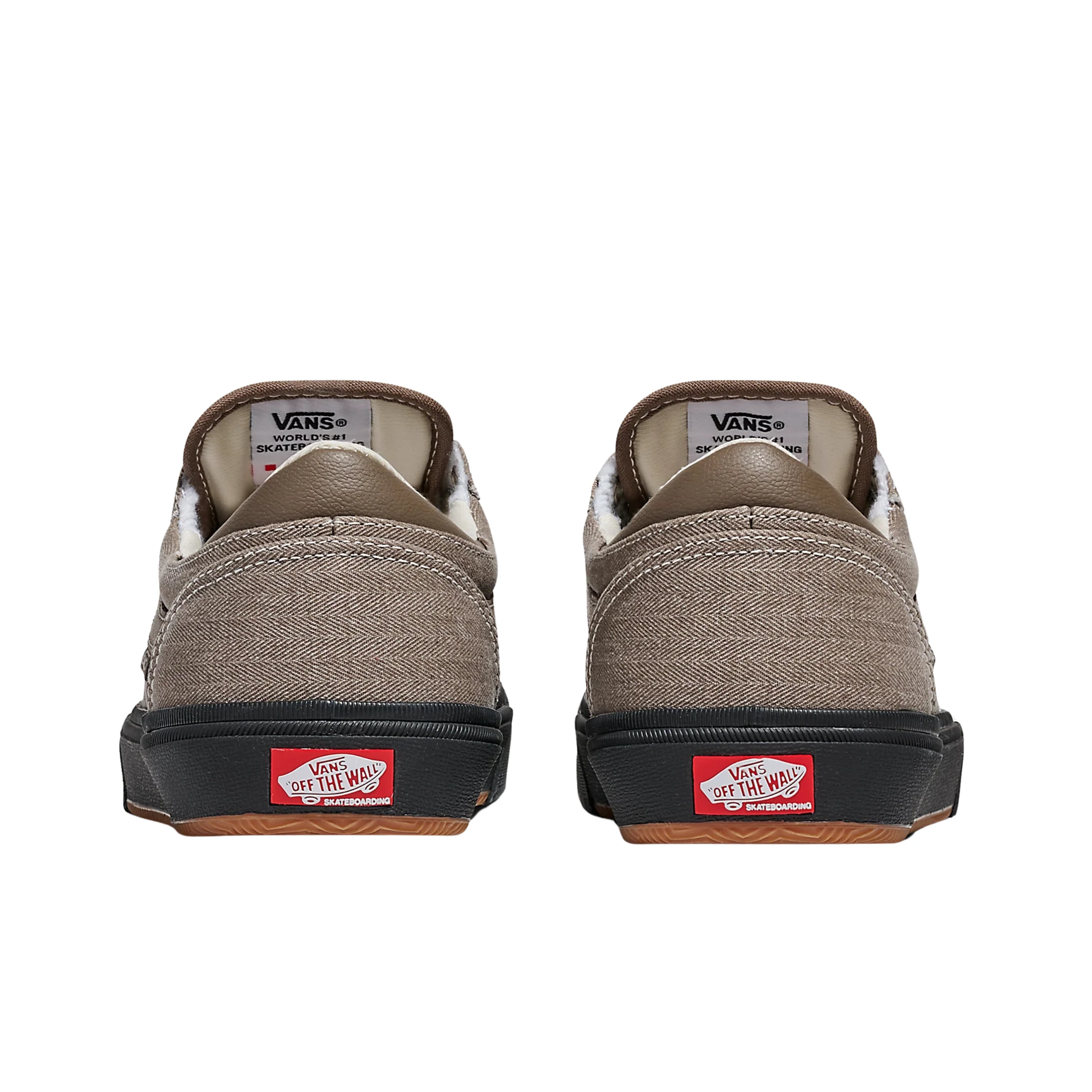 Vans Skate Gilbert Crockett Shoes - Herringbone Black / Walnut - Image 3
