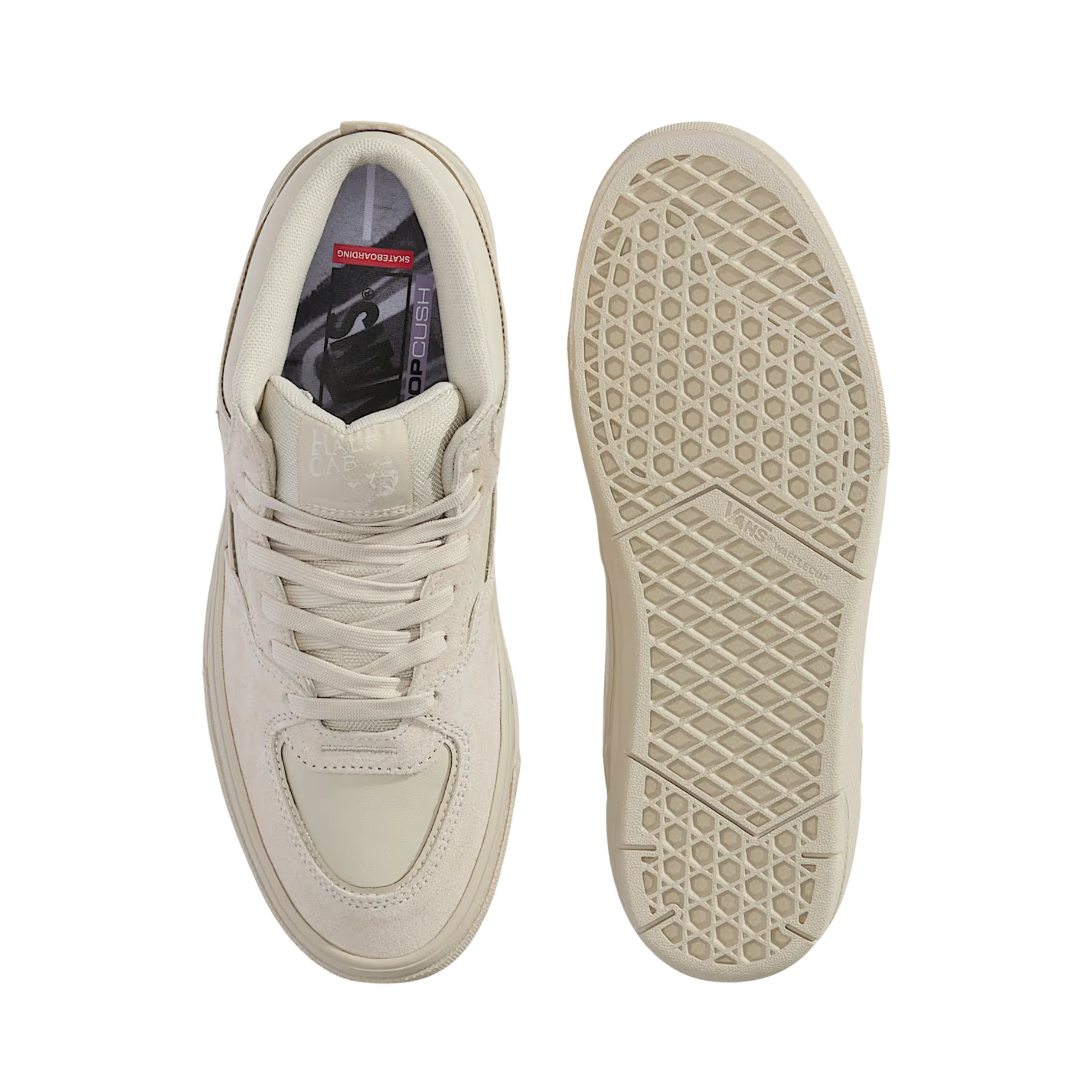 Vans Skate Half Cab Shoes - (Atiba) Oatmeal - Image 4