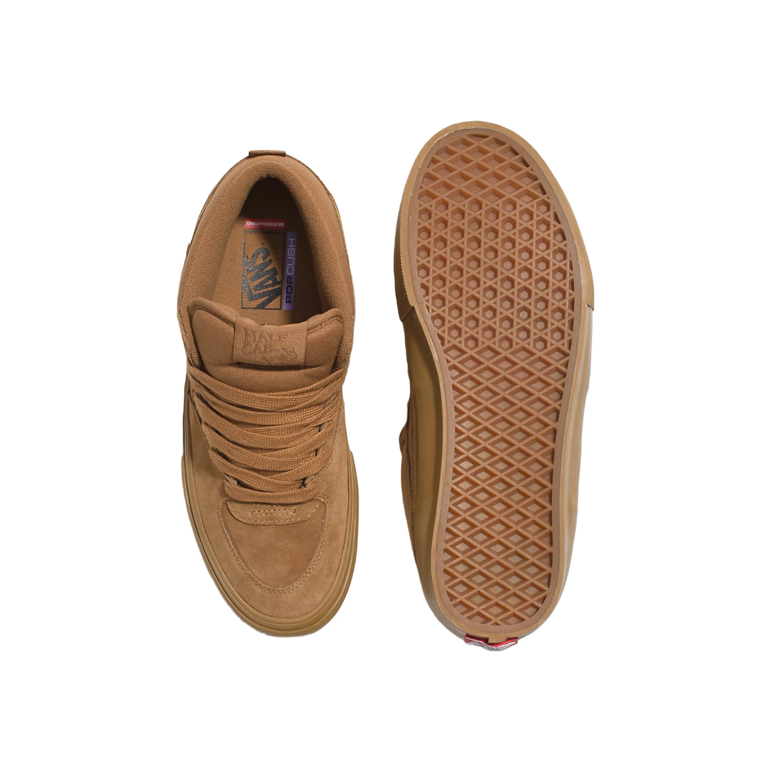 Vans Skate Half Cab Shoes - Brown / Gum - Image 3