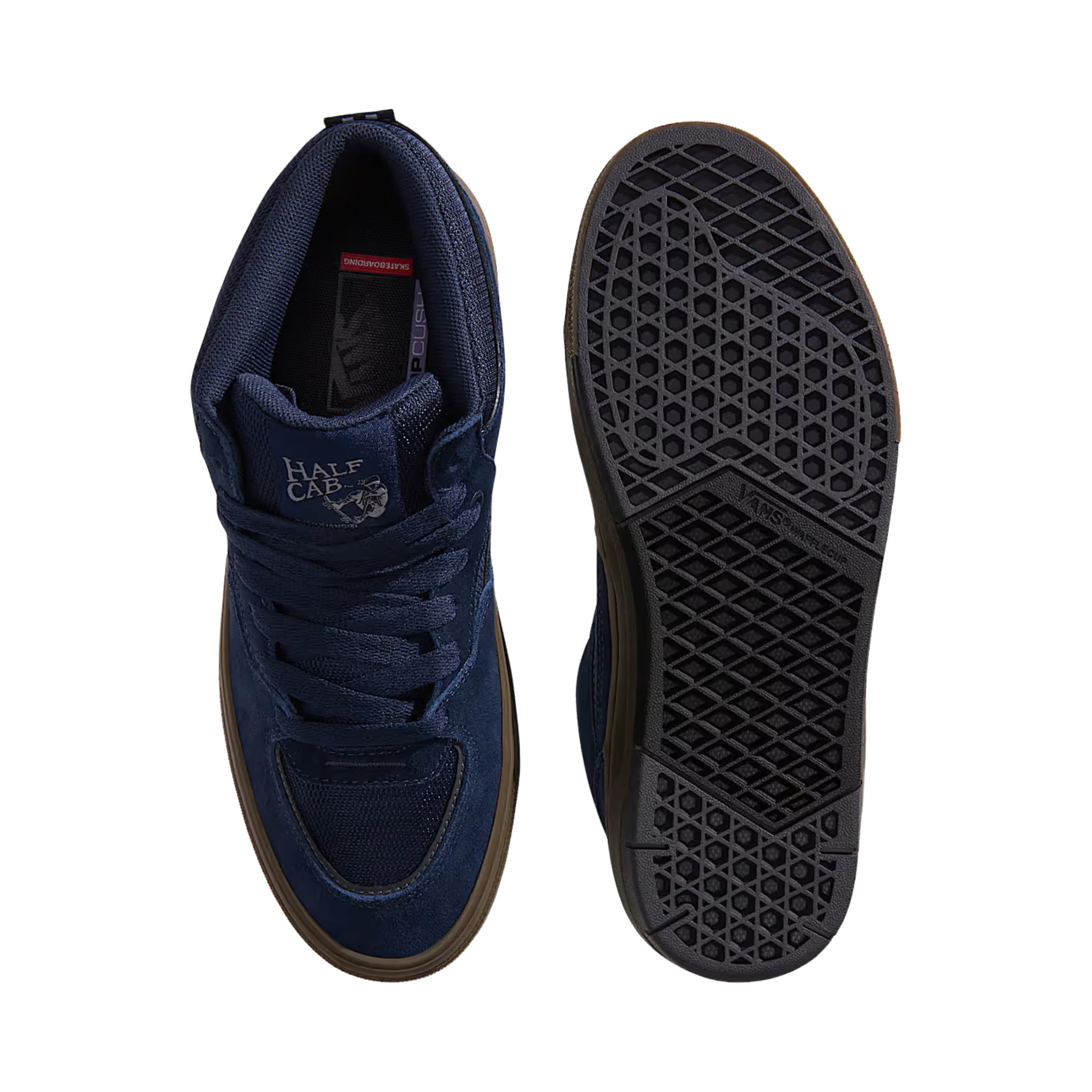 Vans Skate Half Cab Wafflecup Shoes - Navy / Dark Gum - Image 3