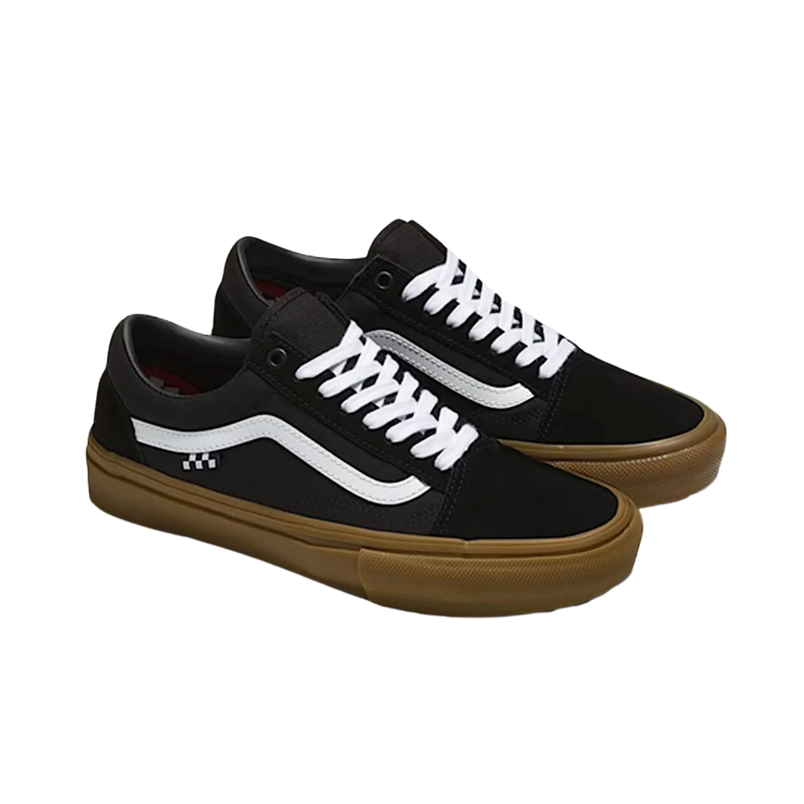 Vans Skate Old Skool Shoes - Black / Gum - Image 2