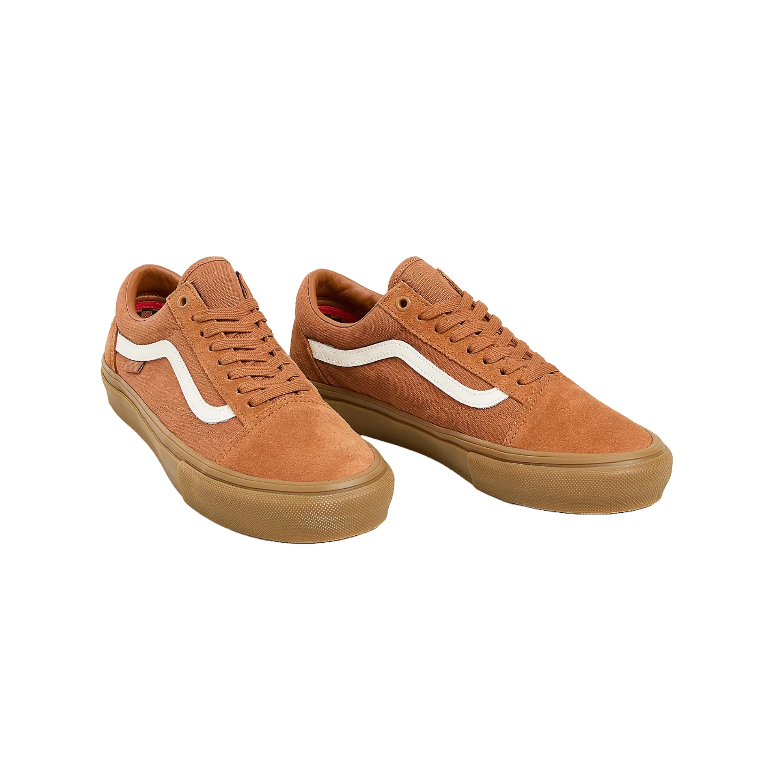 Vans Skate Old Skool Shoes - Brown / Gum - Image 2