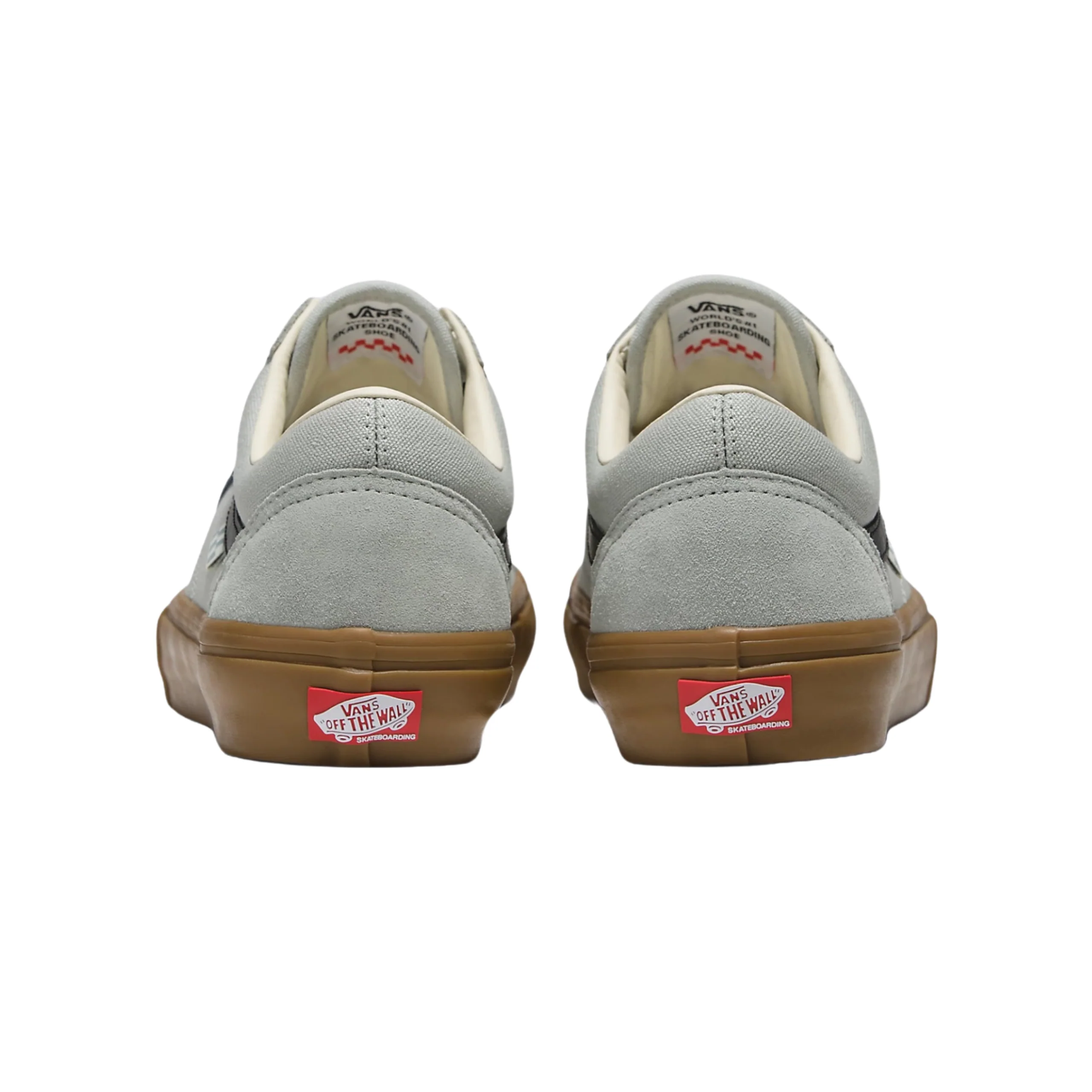 Vans Skate Old Skool Shoes - Grey / Gum - Image 4