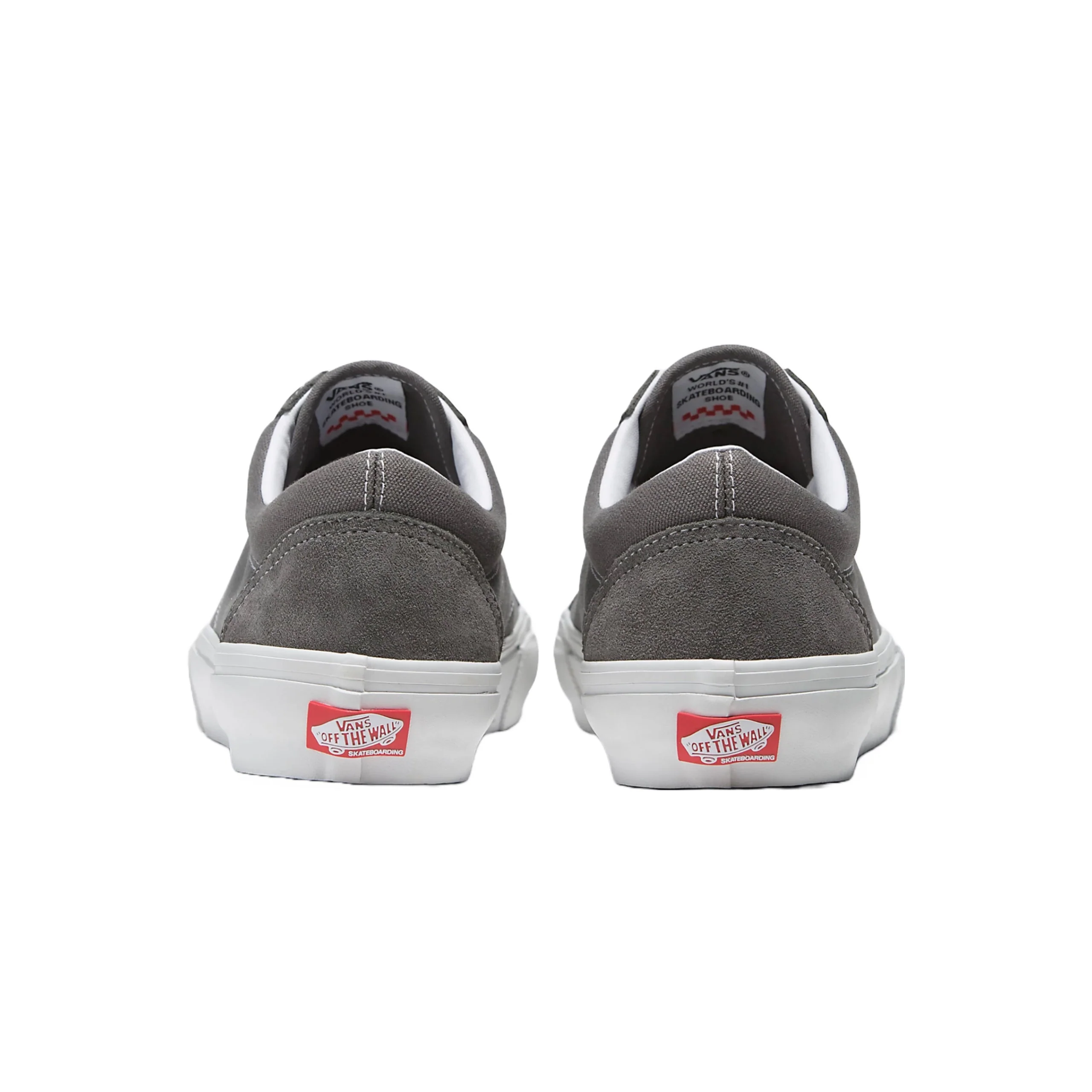 Vans Skate Old Skool Shoes - Pewter / True White - Image 4