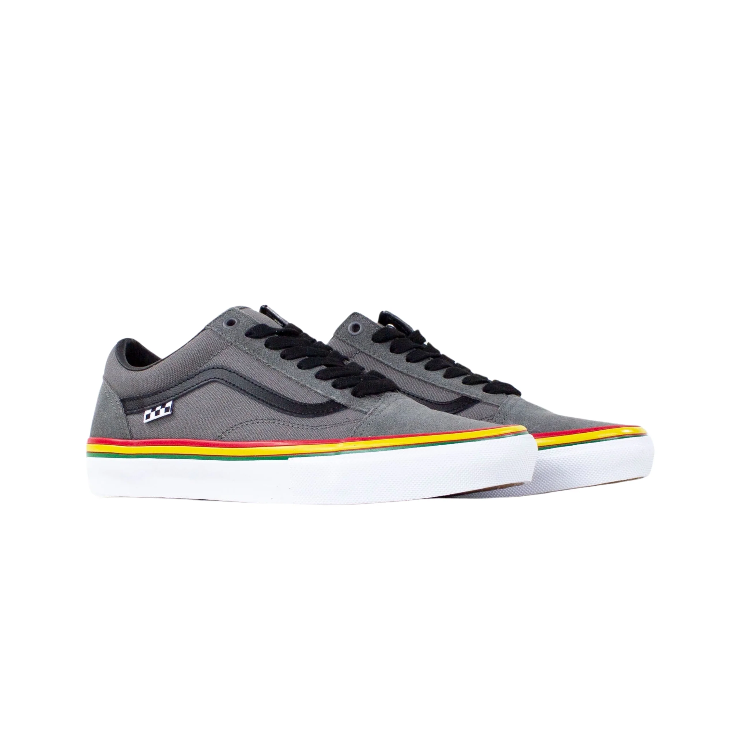 Vans Skate Old Skool Shoes - Rasta Grey - Image 3