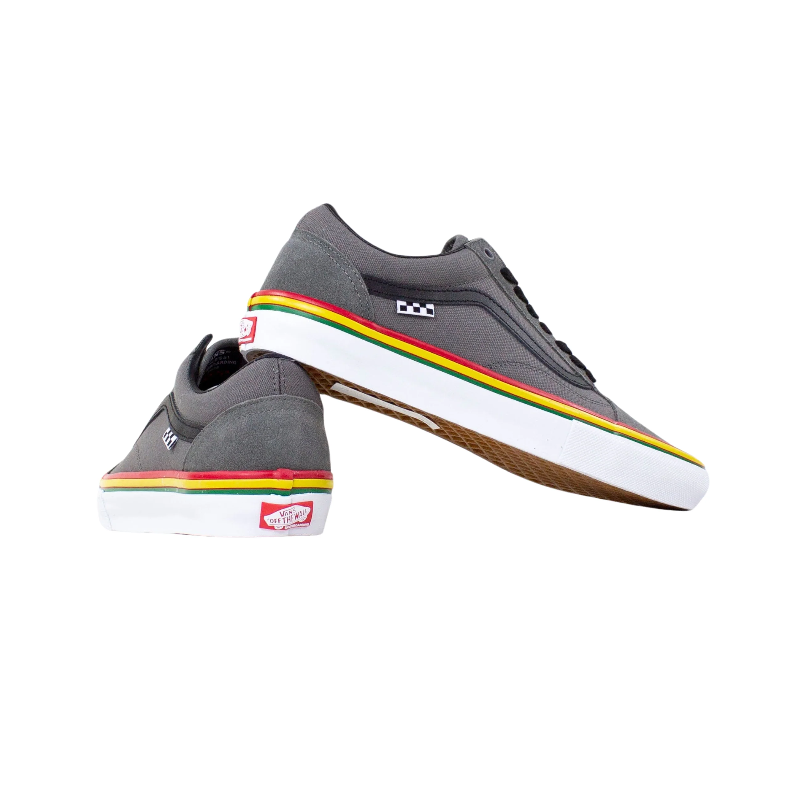 Vans Skate Old Skool Shoes - Rasta Grey - Image 4