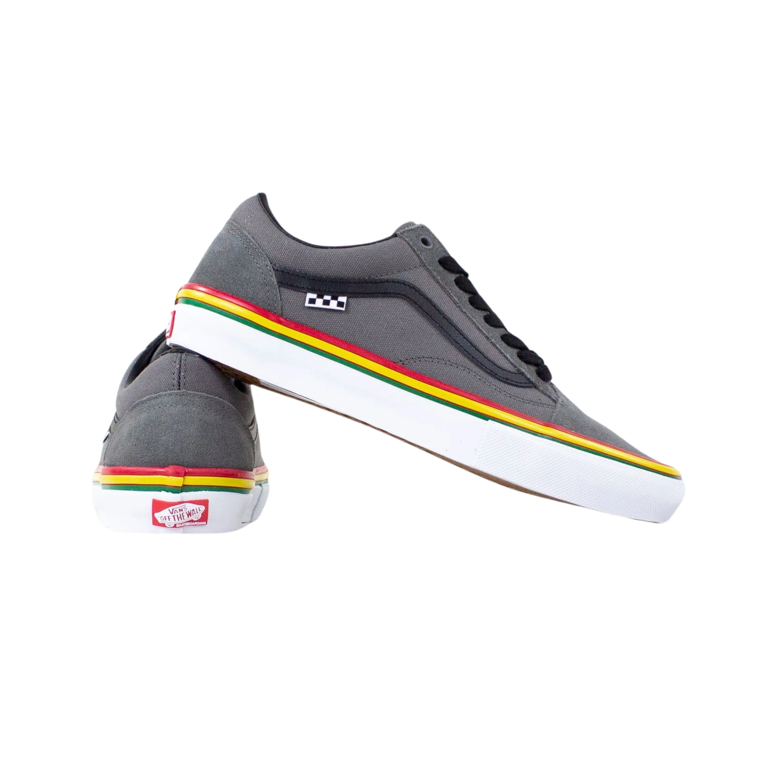 Vans Skate Old Skool Shoes - Rasta Grey - Image 5