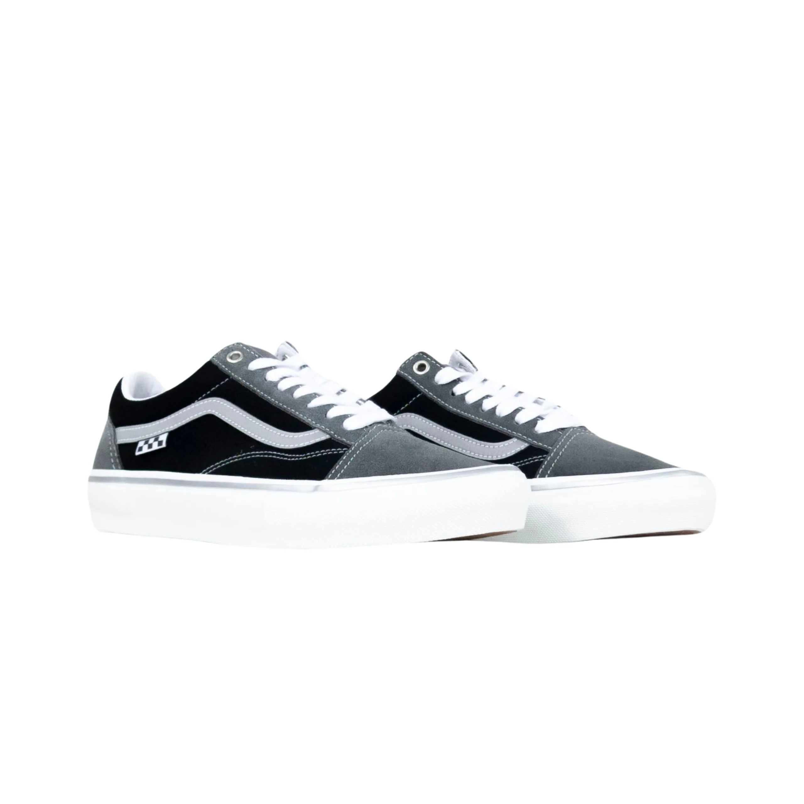 Vans Skate Old Skool Shoes - Reflective Black / Grey - Image 2