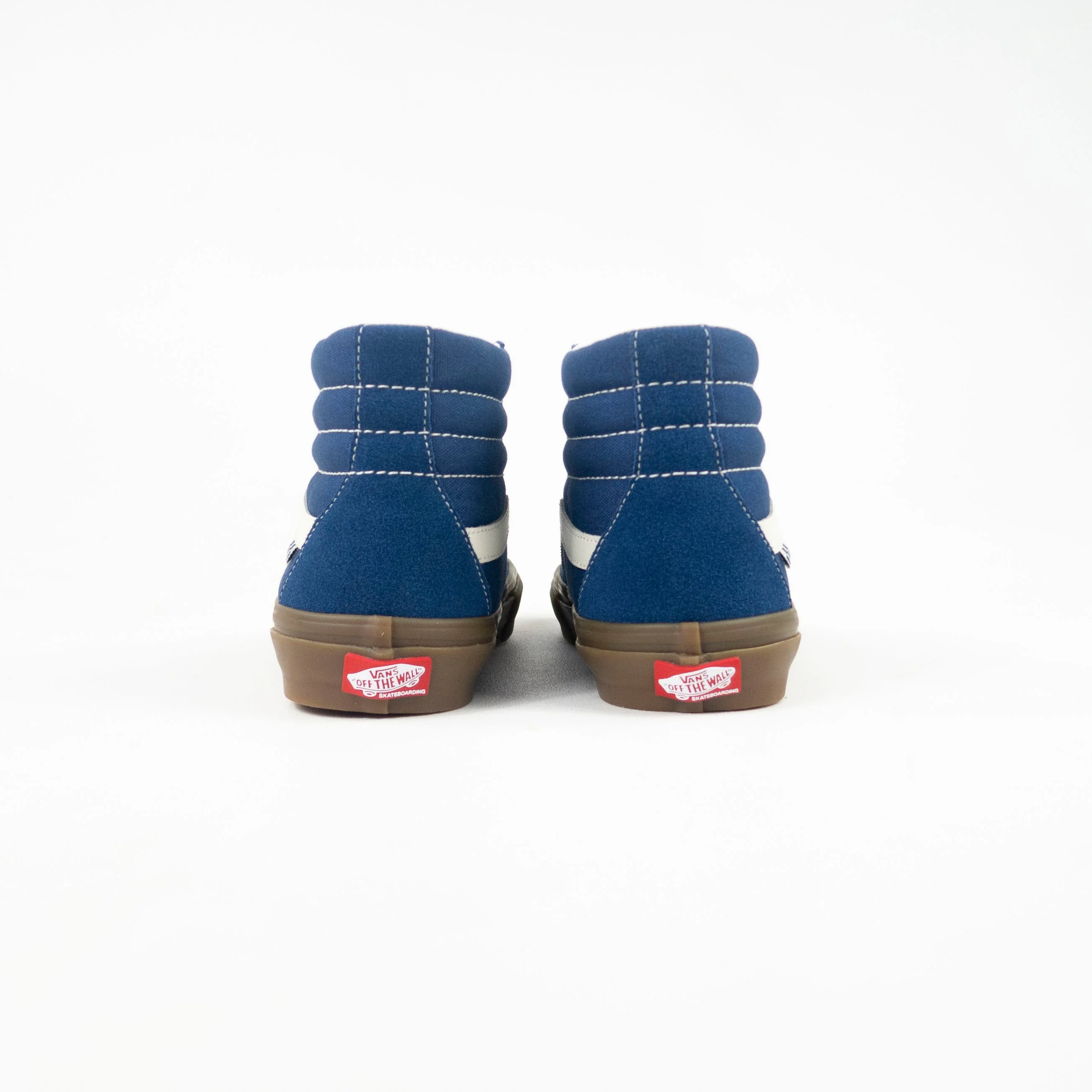Vans Skate Sk8-Hi Pro Shoes - Suede Gum / Dark Denim - Image 4