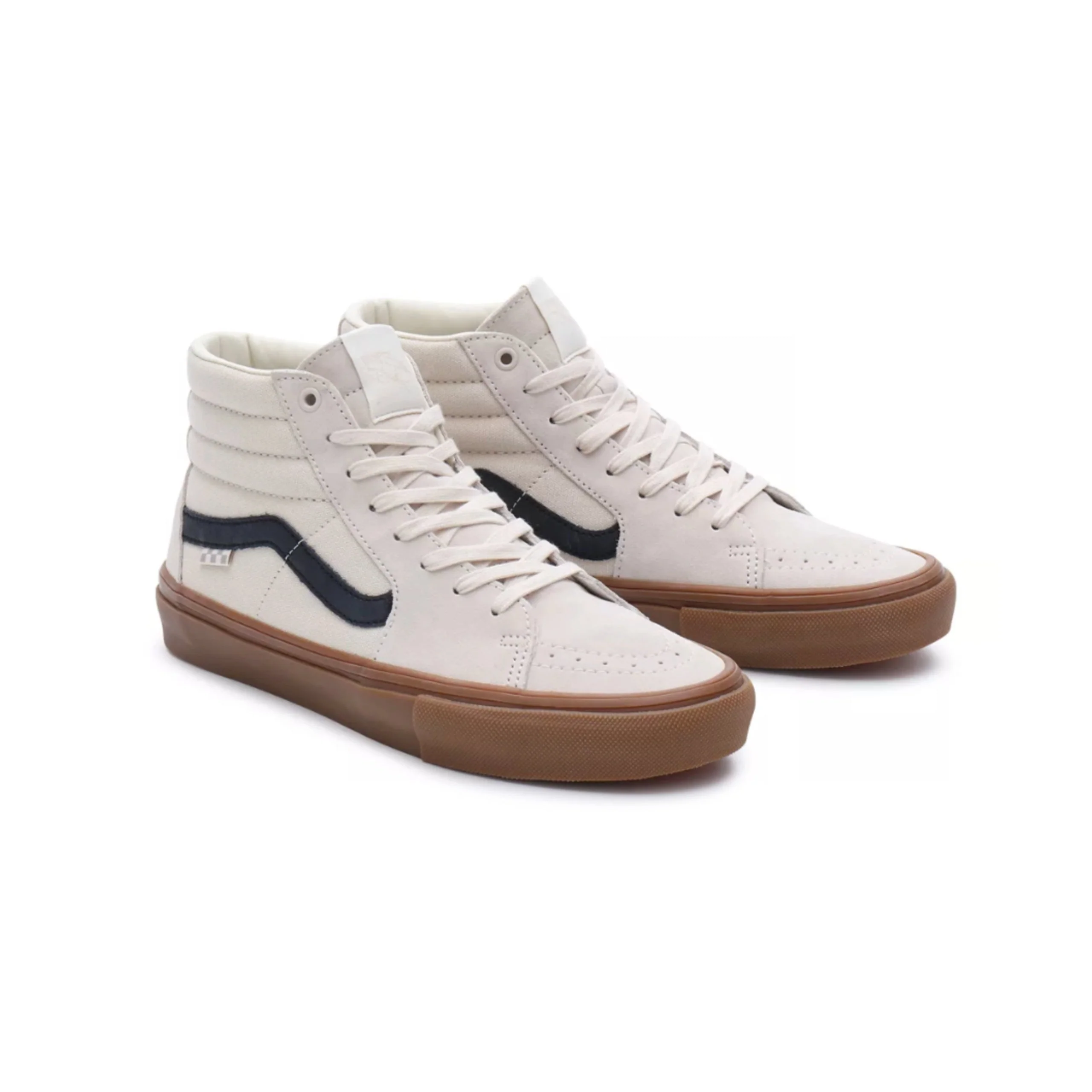 Vans Skate Sk8-Hi Shoes - Birch / Gum - Image 2