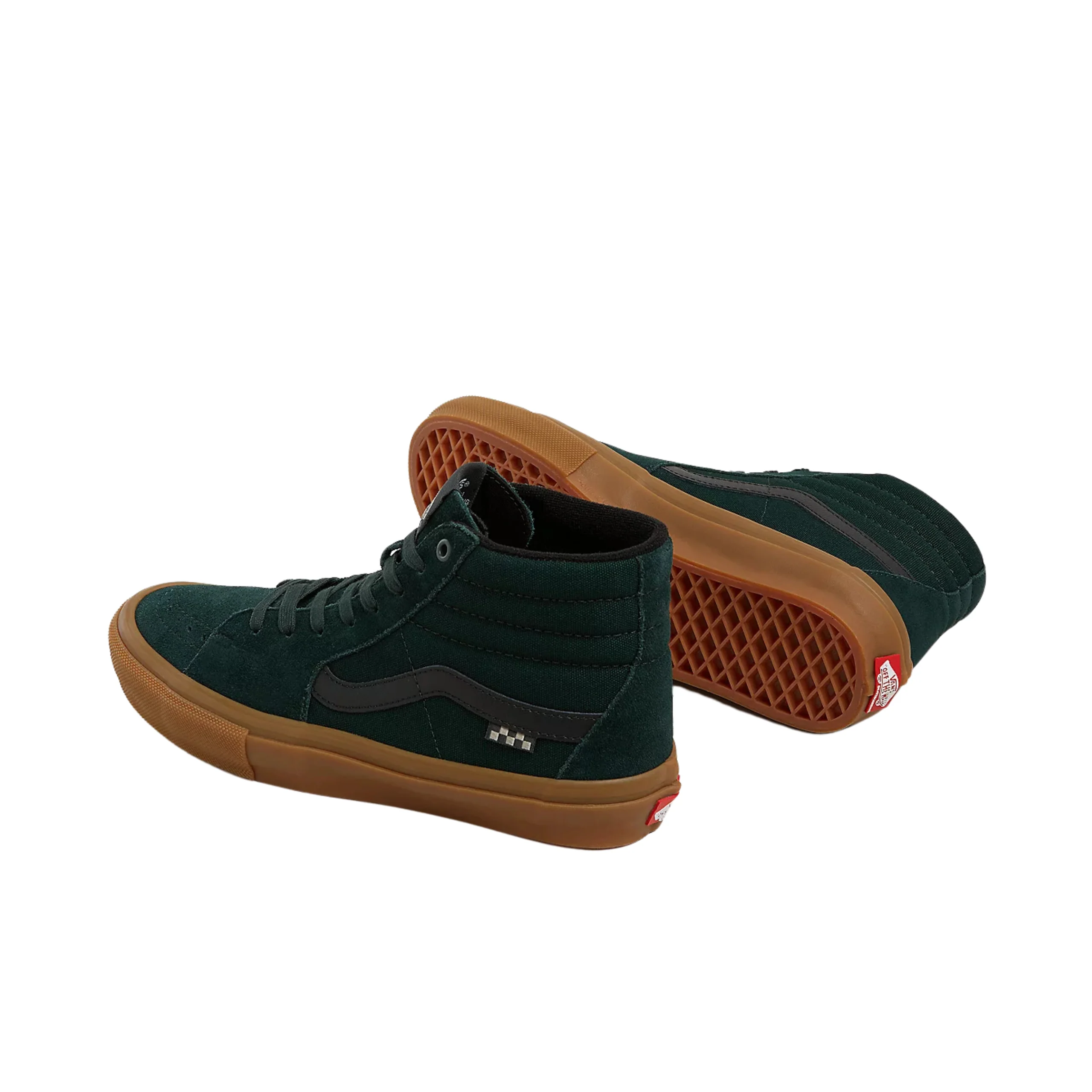Vans Skate Sk8-Hi Shoes - Green / Gum - Image 3