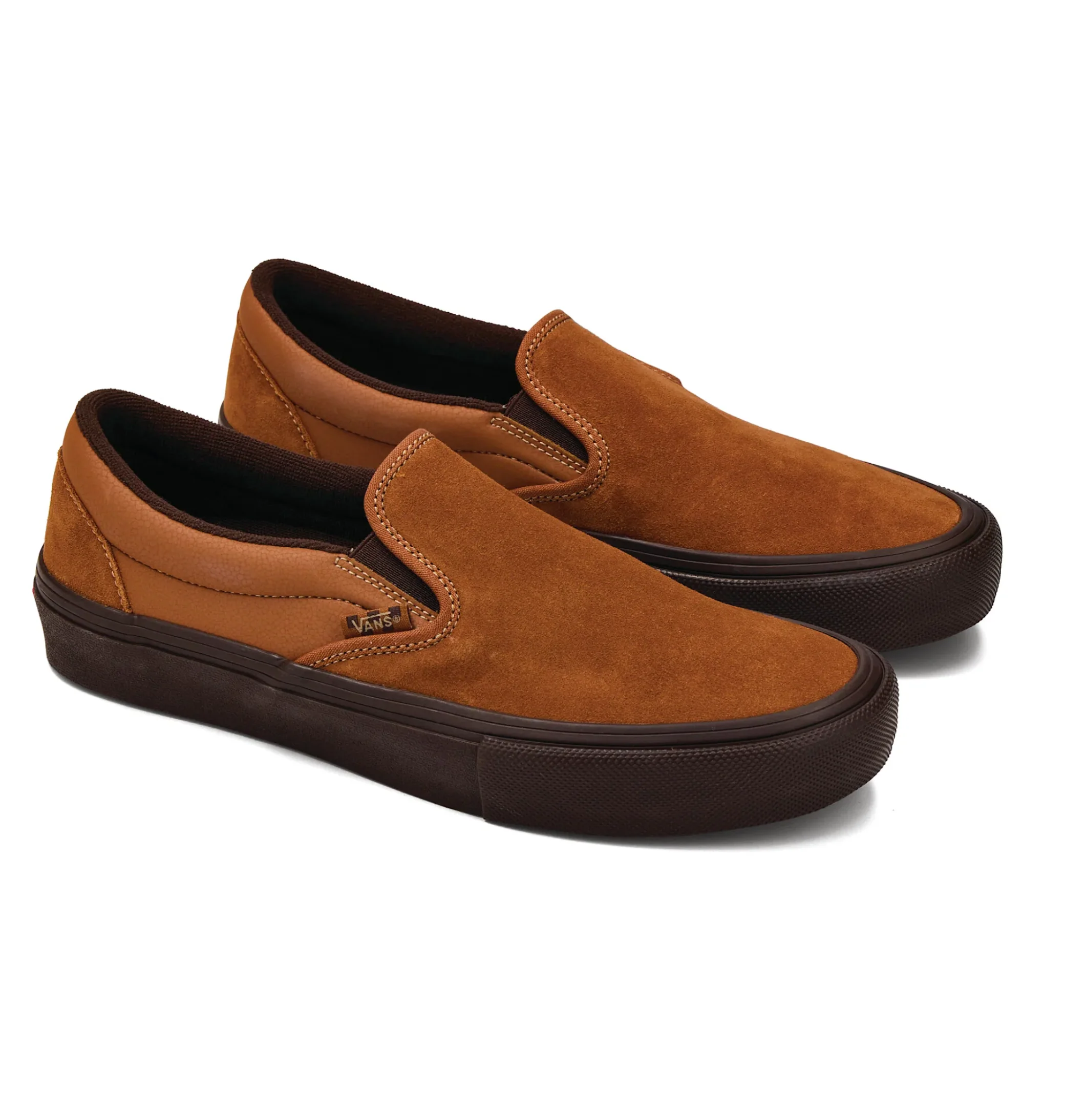 Vans Skate Slip On Shoes - Brown / Gum - Image 2
