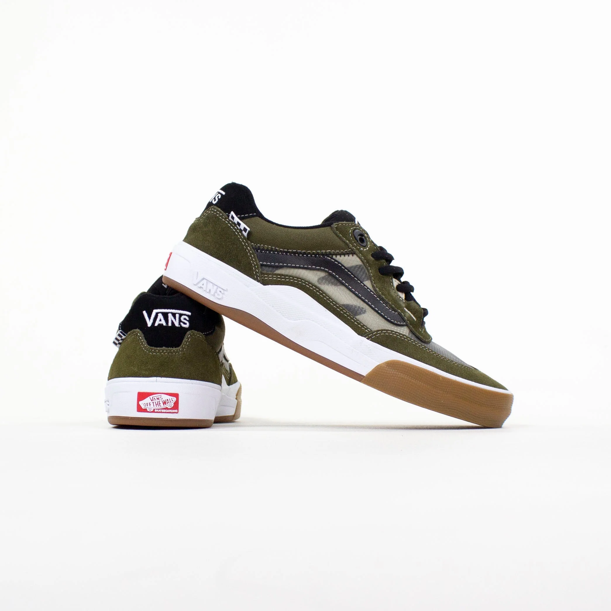 Vans Wayvee Skate Shoes - Dark Olive - Image 3